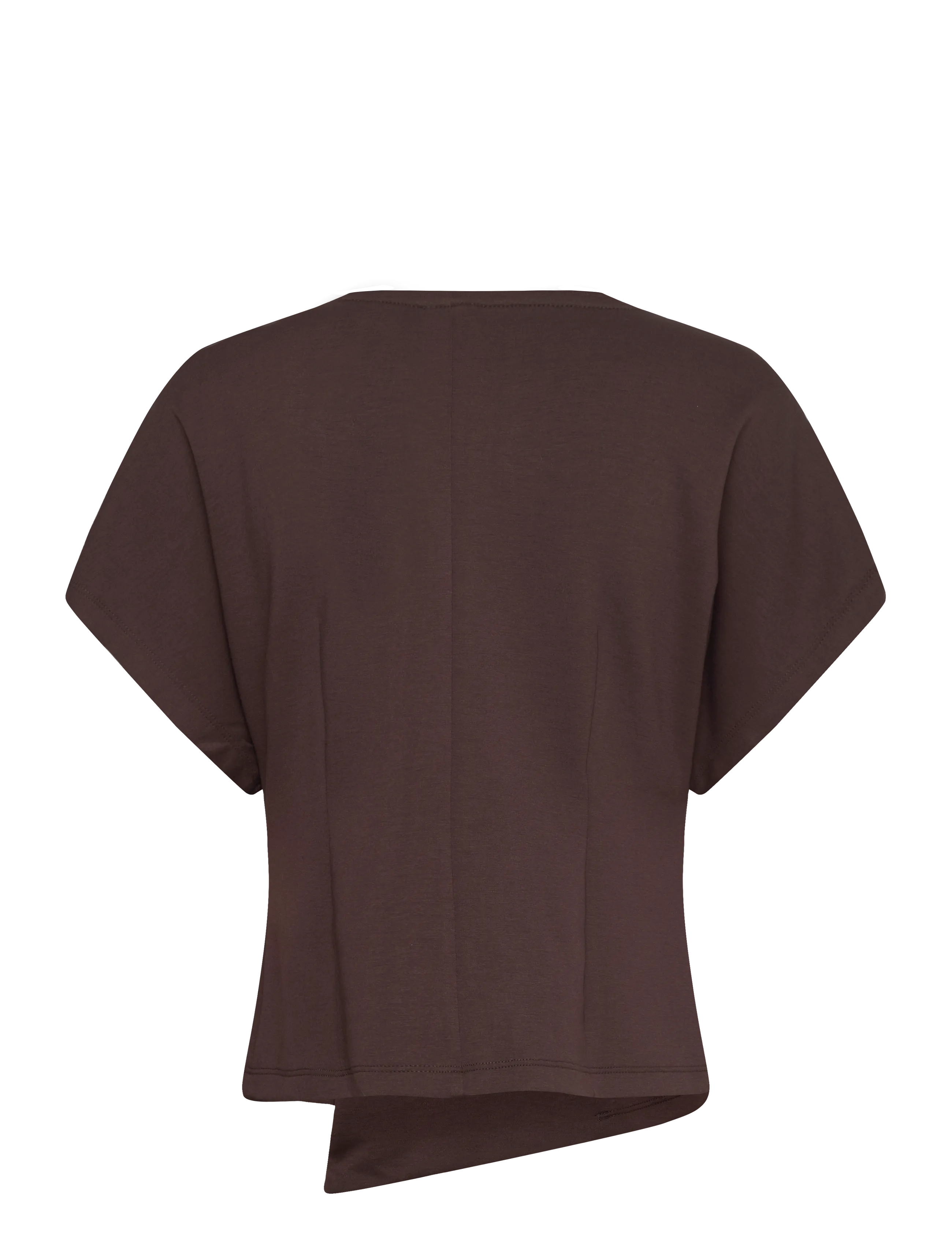 Vero Moda - VMSMILLA SONJA SS V-NECK TOP EXP - blouses met korte mouwen - chocolate torte - 2