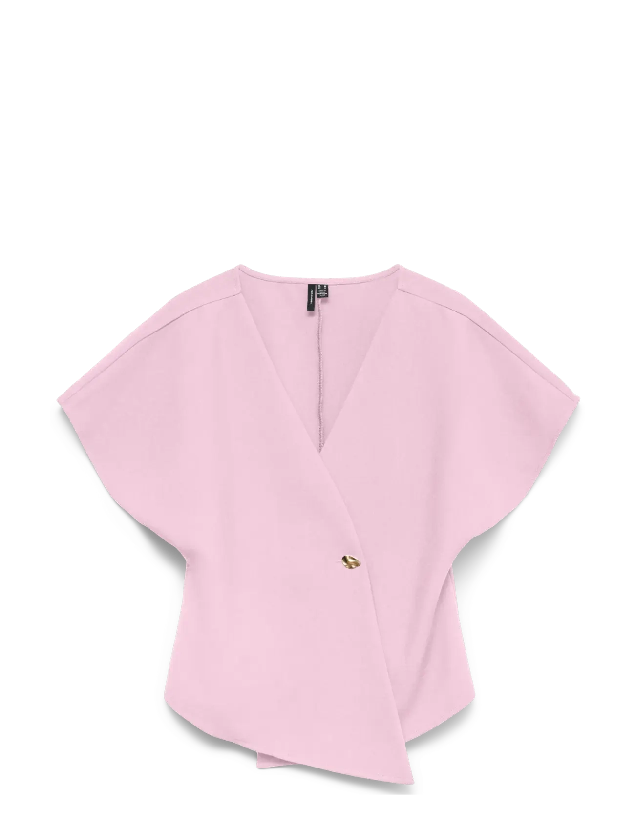 Vero Moda VMSMILLA SONJA SS V-NECK TOP EXP - Tøj - PINK-A-BOO / pink/rose