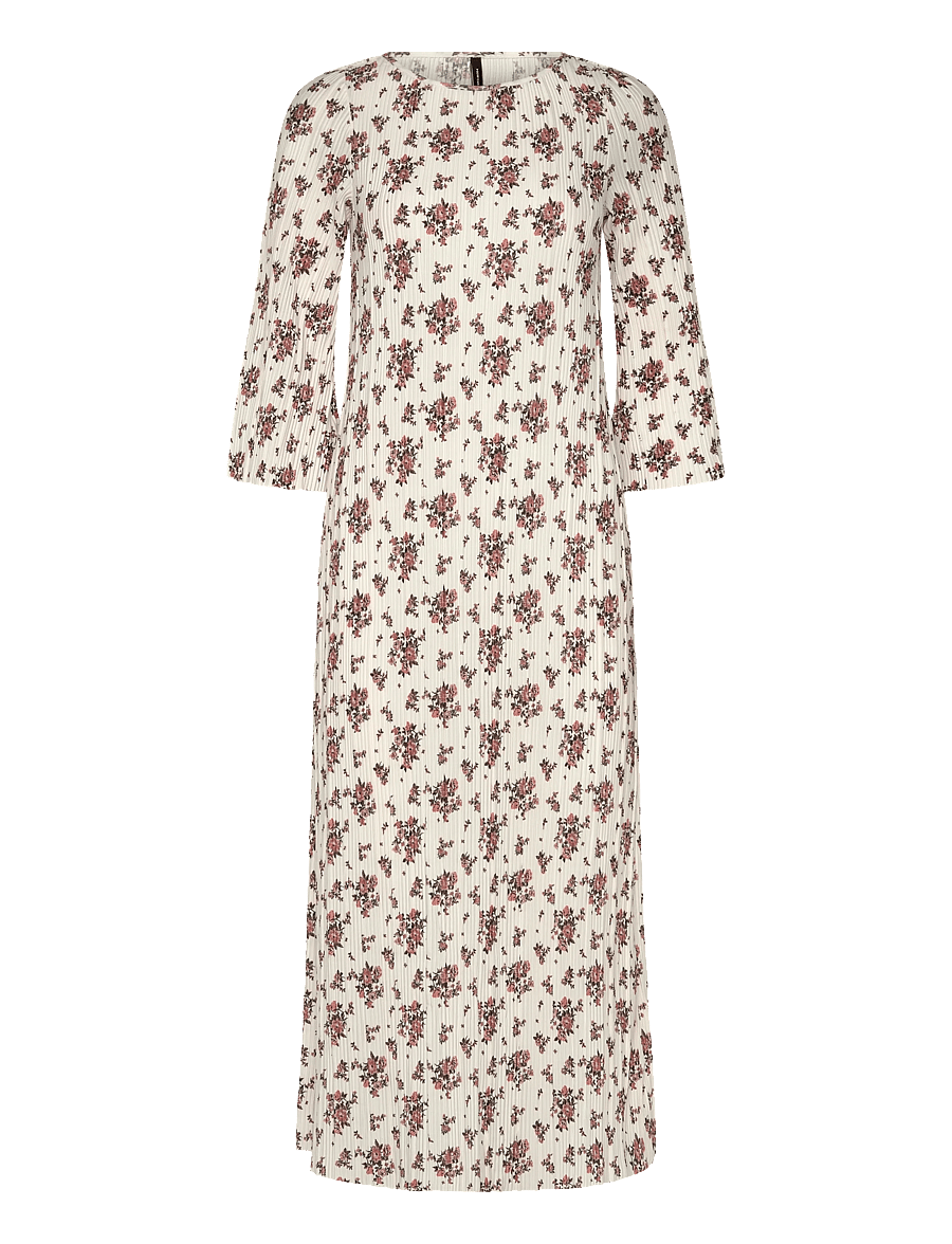 Vero Moda - VMKENDAL 3/4 CALF PLISSE DRESS EXP - konfirmation - snow white - 0