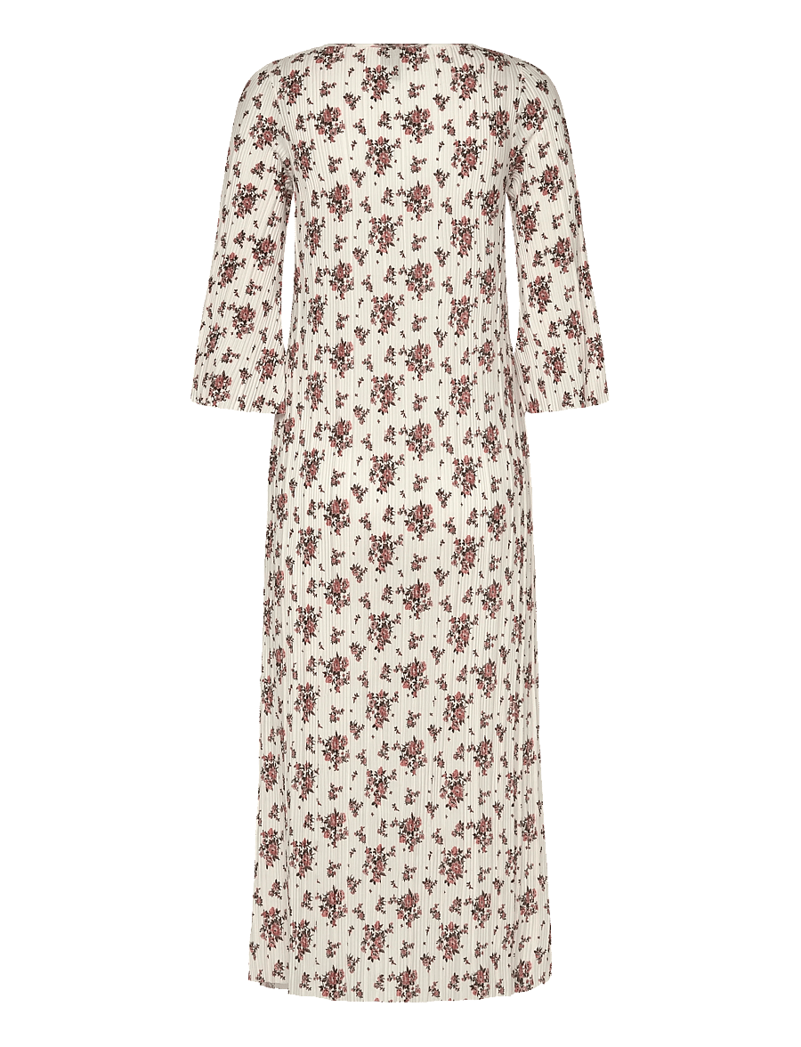 Vero Moda - VMKENDAL 3/4 CALF PLISSE DRESS EXP - konfirmation - snow white - 1