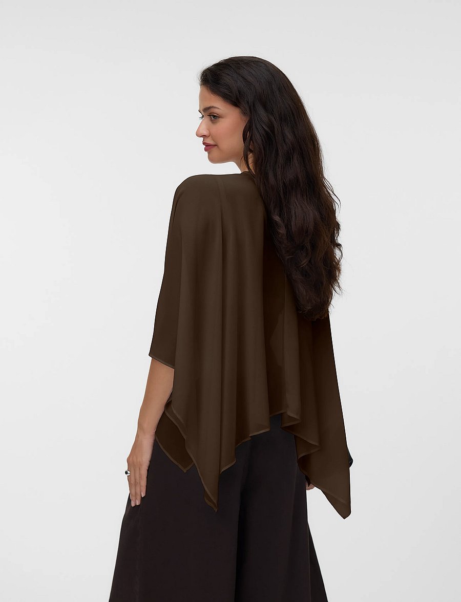 Vero Moda - VMADALYN CAPE TOP WVN EXP - Ärmellose blusen - chicory coffee - 2