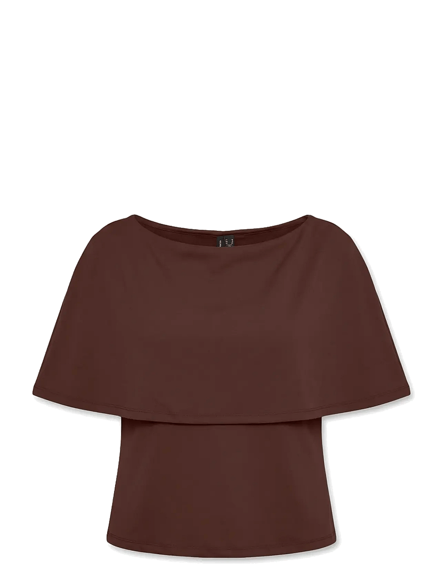 Vero Moda - VMSAY CAPE TOP JRS EXP - pullover - chicory coffee - 0