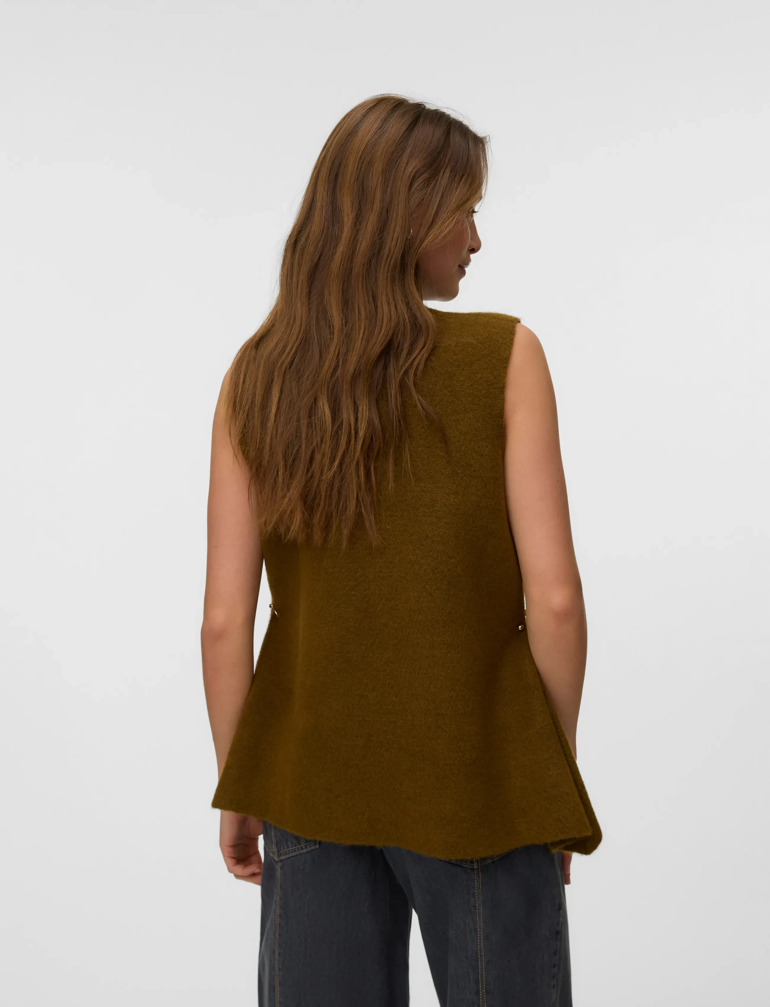 Vero Moda - VMSPARROW SL FUNNELNECK VEST VIP - butternut - 2