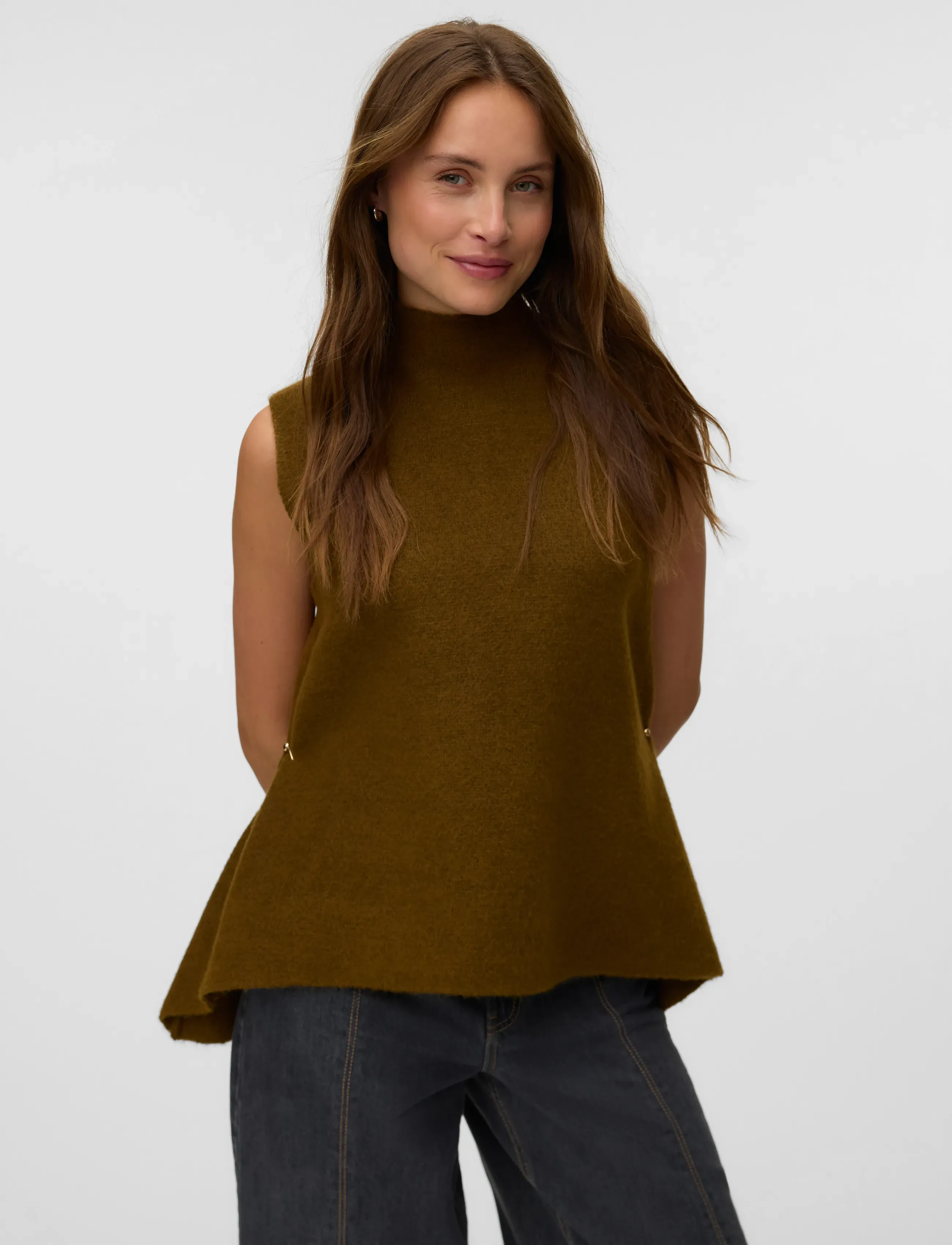 Vero Moda - VMSPARROW SL FUNNELNECK VEST VIP - butternut - 3