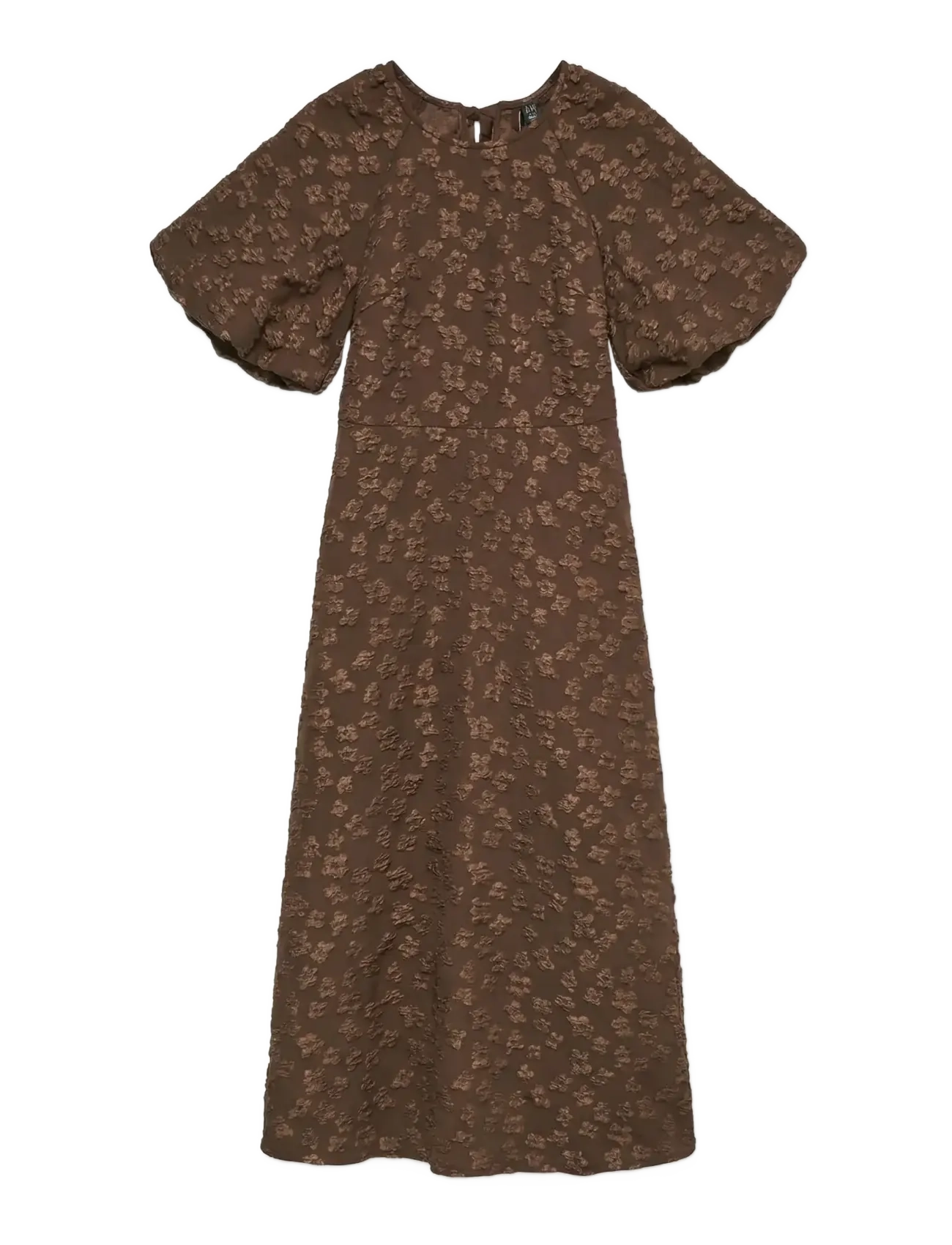 Vero Moda VMFIA 2/4 DETAIL 7/8 DRESS WVN EXP - Midiklänningar - CHICORY COFFEE / brown