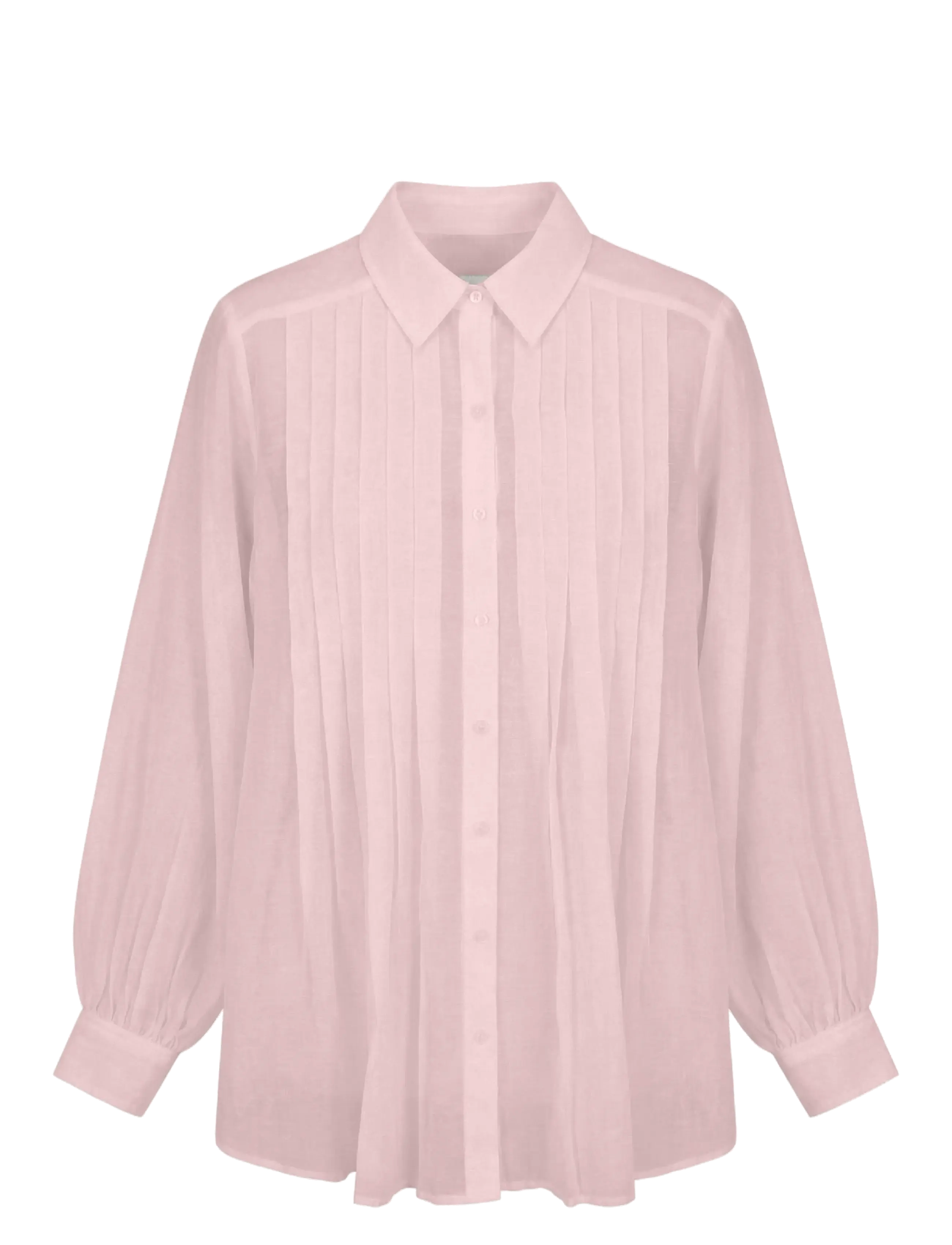 Vero Moda - VMMATHILDA LS OVERSIZE PLEAT SHIRT EXP - langärmlige hemden - pink dogwood - 1