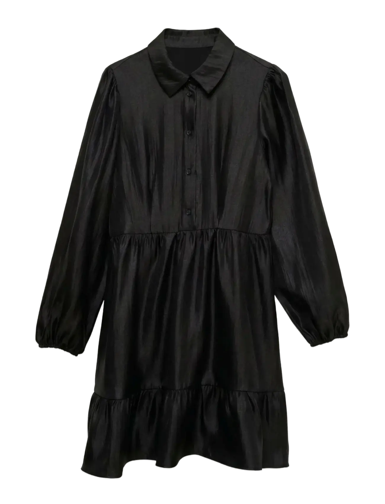Vero Moda VMDAGNY LS SHIRT DRESS WVN - Kläder - BLACK / black