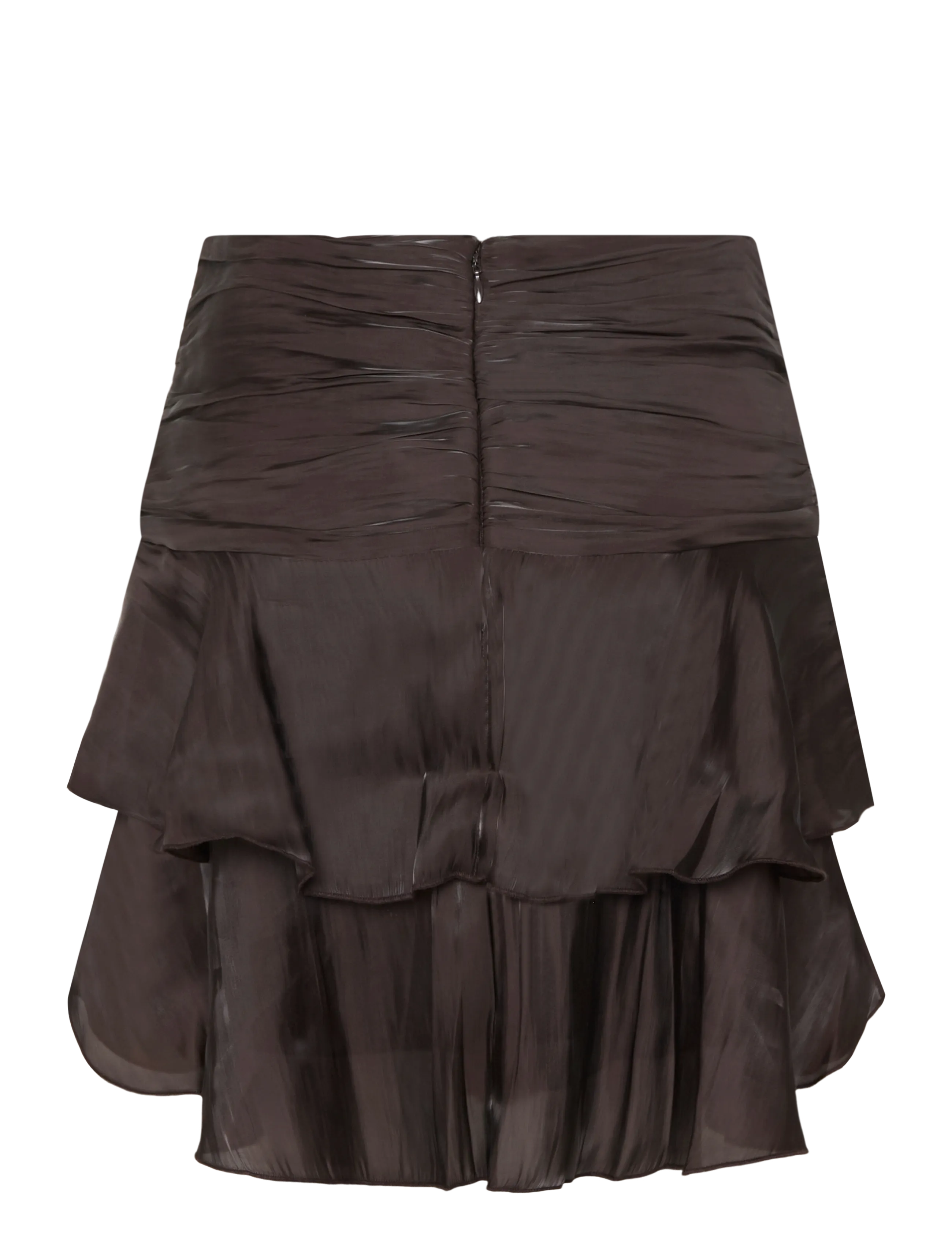 Vero Moda - VMPOLLY HW LAYER SHORT SKIRT WVN - short skirts - chocolate torte - 2