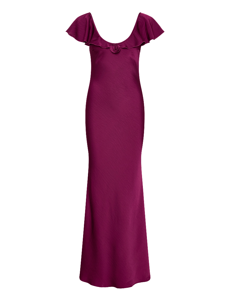 Vero Moda - VMRITA CS ROSE MAXI DRESS WVN EXP - festkjoler - purple potion - 0