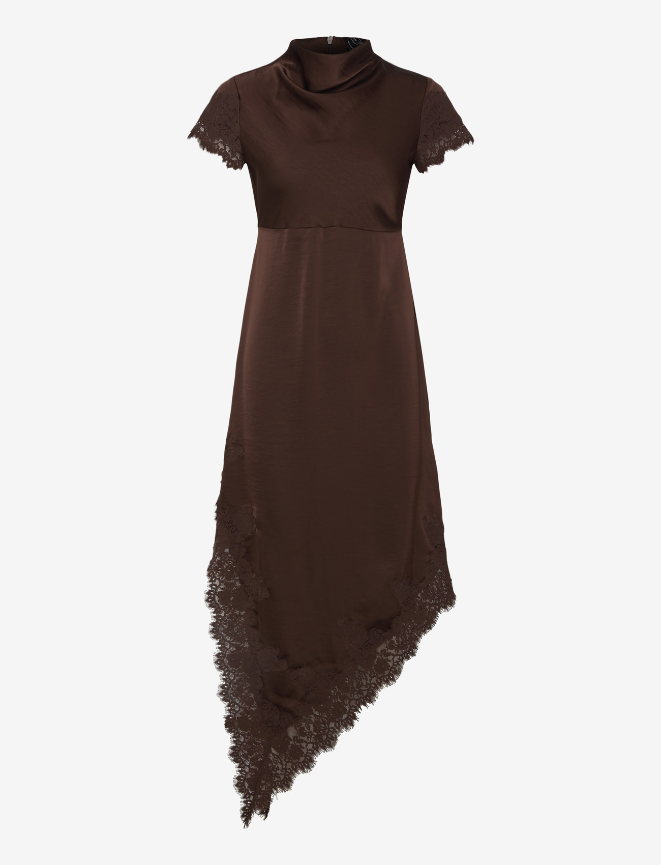 Vero Moda - VMRITA CS LACE MAXI DRESS WVN EXP - aftenkjoler - chicory coffee - 0