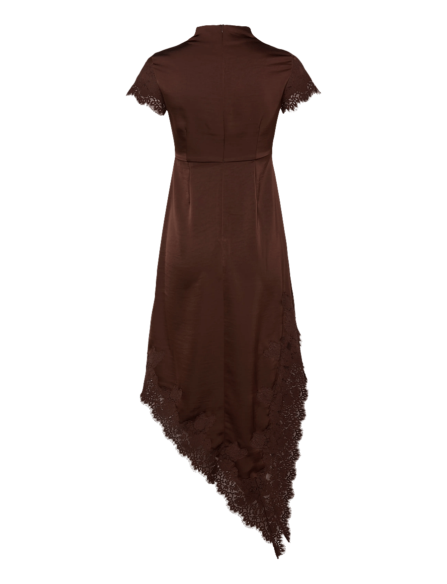 Vero Moda - VMRITA CS LACE MAXI DRESS WVN EXP - vakarkleitas - chicory coffee - 1