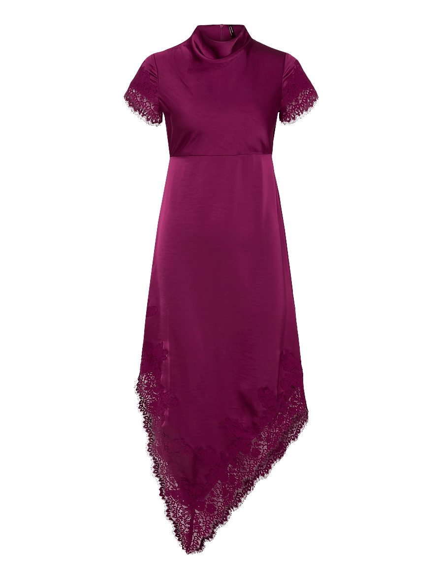 Vero Moda - VMRITA CS LACE MAXI DRESS WVN EXP - abendkleider - purple potion - 0