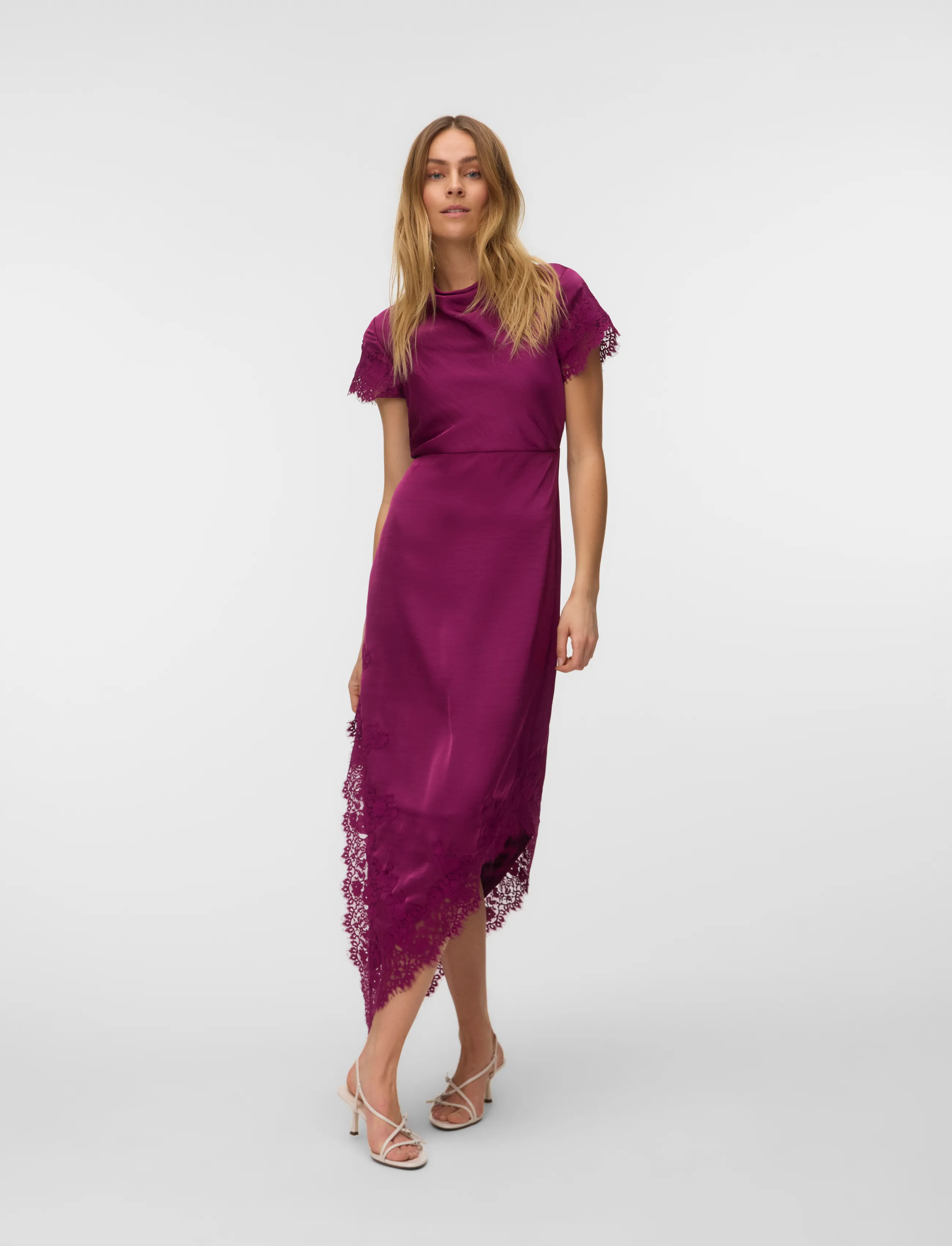 Vero Moda VMRITA CS LACE MAXI DRESS WVN EXP - Festkjoler - PURPLE POTION / purple