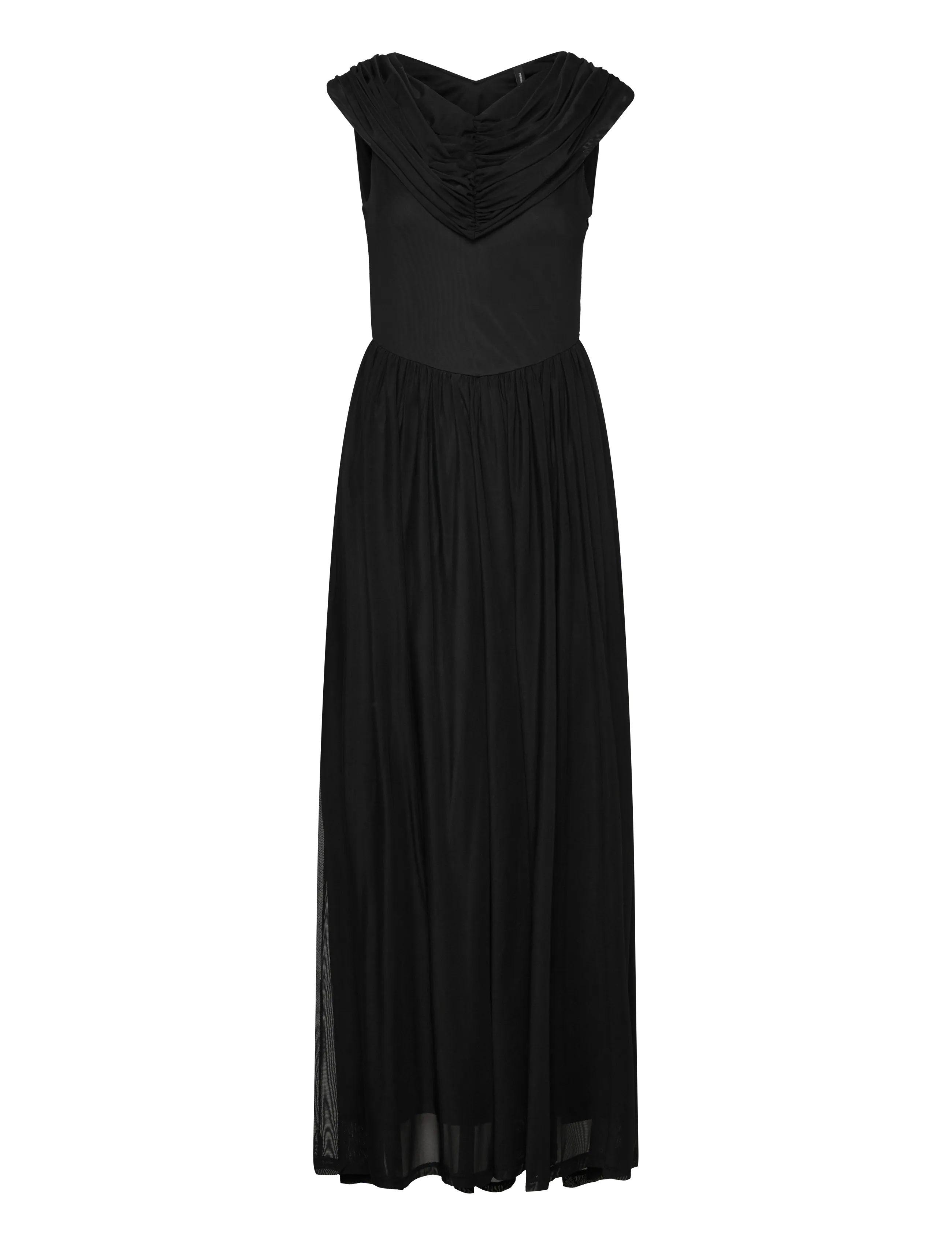 Vero Moda - VMROSETTA CAPE DETAIL MAXI DRESS JRS EXP - festkjoler - black - 2