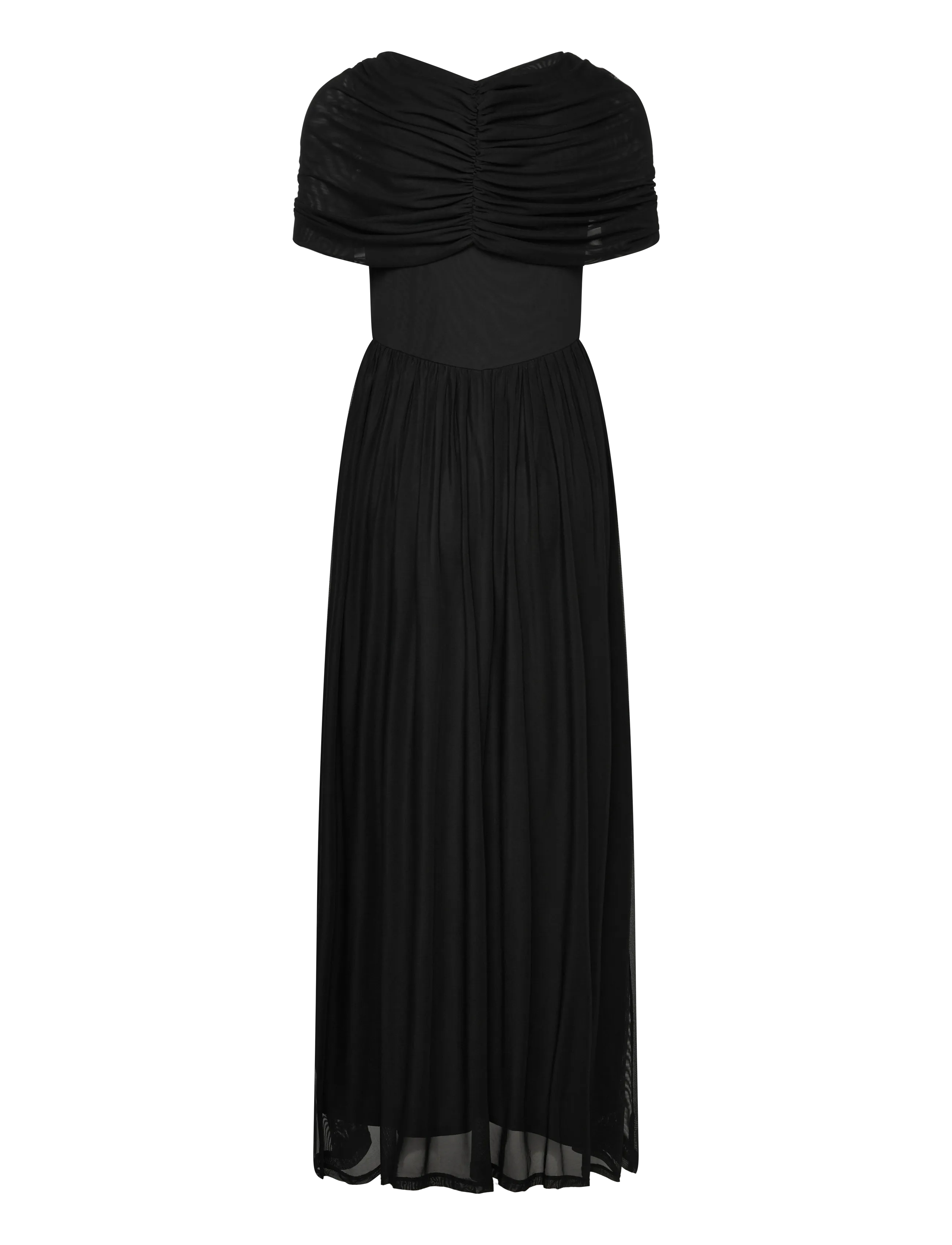 Vero Moda - VMROSETTA CAPE DETAIL MAXI DRESS JRS EXP - festkjoler - black - 3