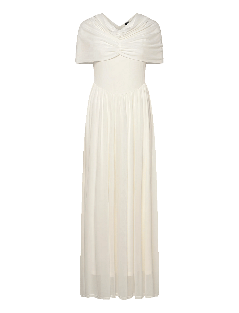 Vero Moda - VMROSETTA CAPE DETAIL MAXI DRESS JRS EXP - party dresses - cloud dancer - 1