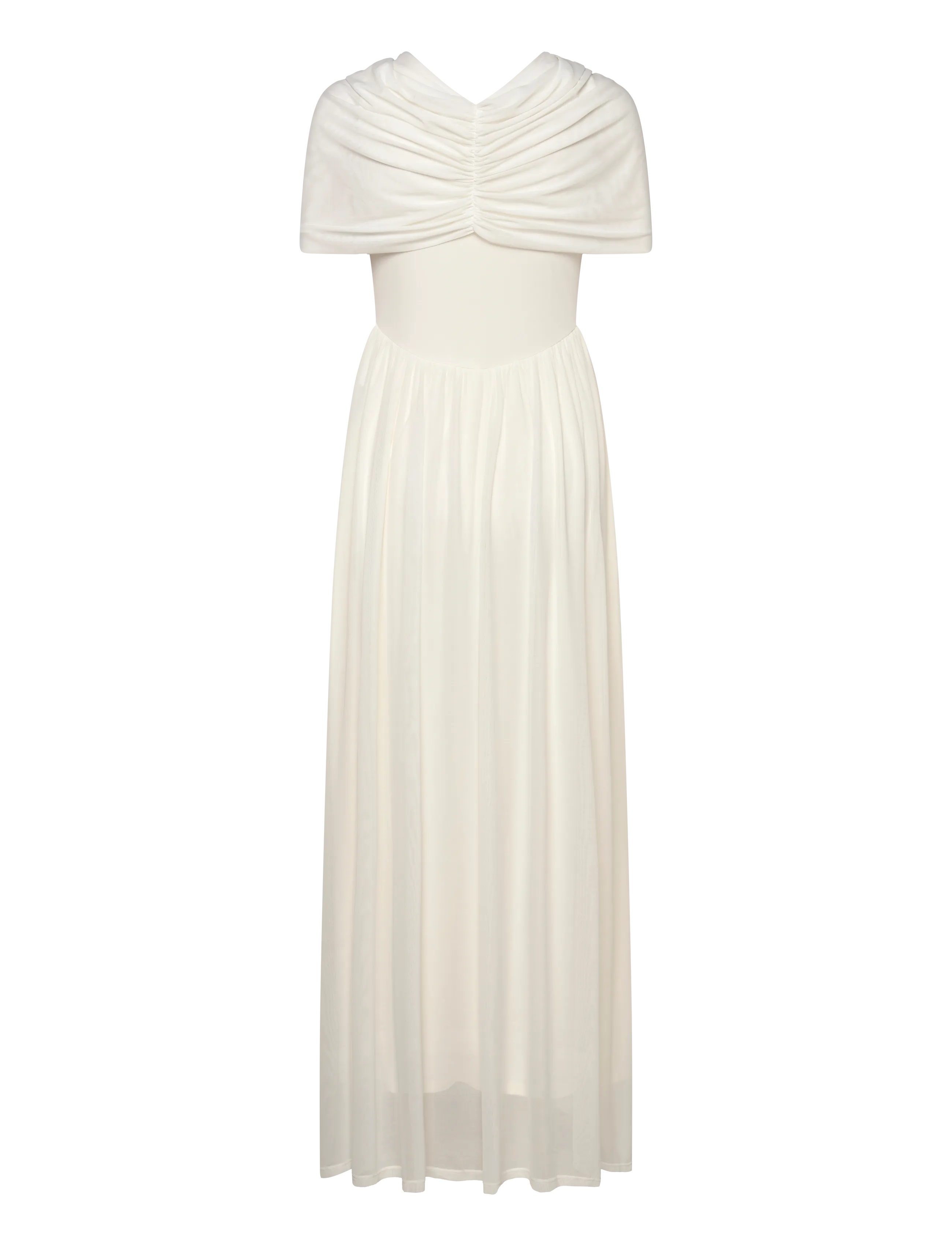 Vero Moda - VMROSETTA CAPE DETAIL MAXI DRESS JRS EXP - festklänningar - cloud dancer - 3