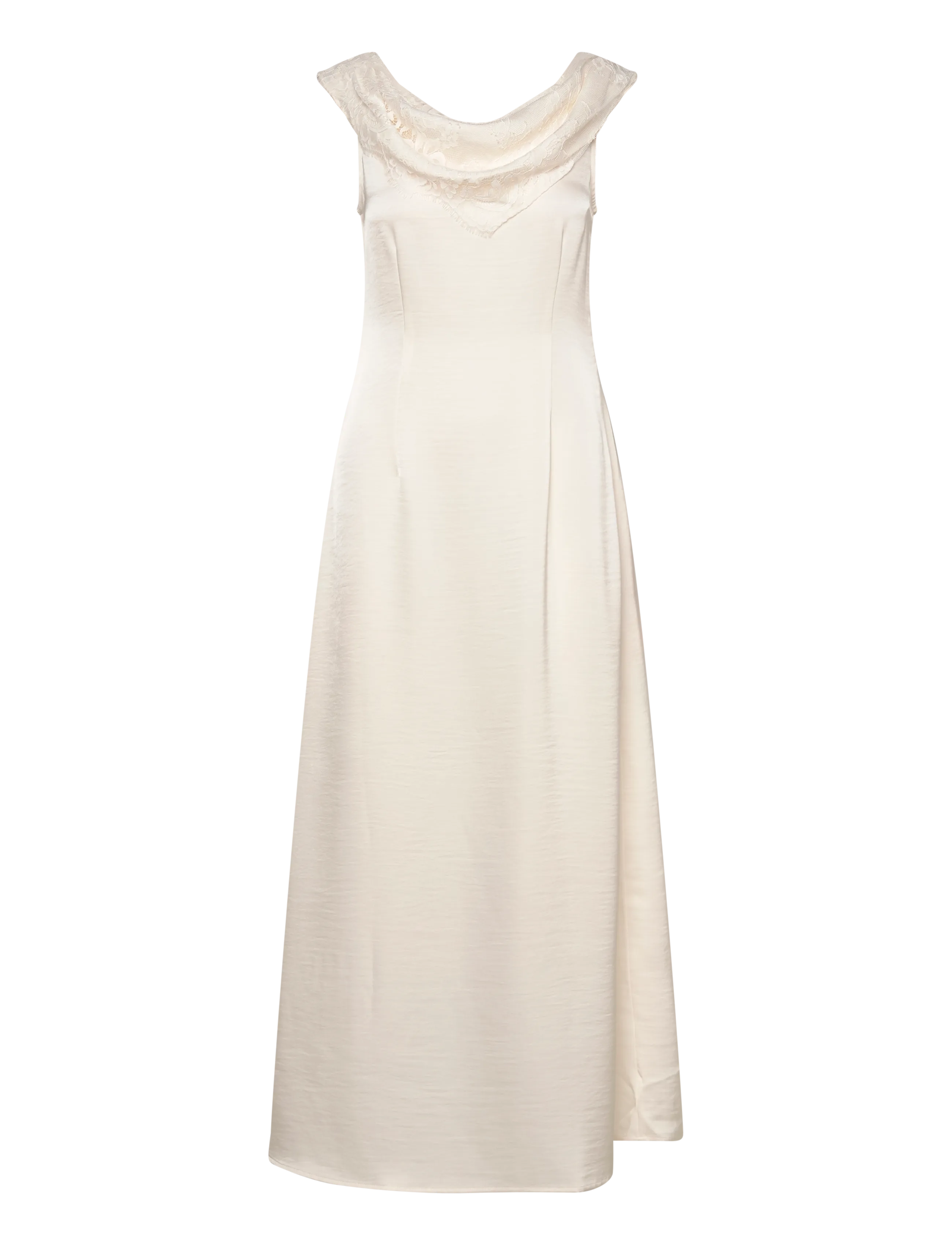 Vero Moda VMTIANA SL LACE ANKLE DRESS EXP - Lace Dresses - CLOUD DANCER / cream