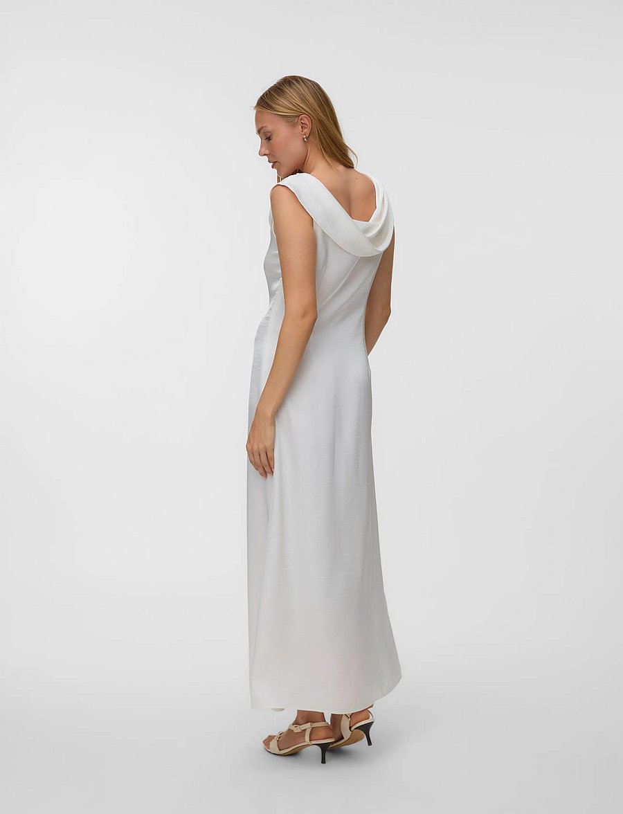 Vero Moda - VMTIANA SL LACE ANKLE DRESS EXP - lace dresses - cloud dancer - 5