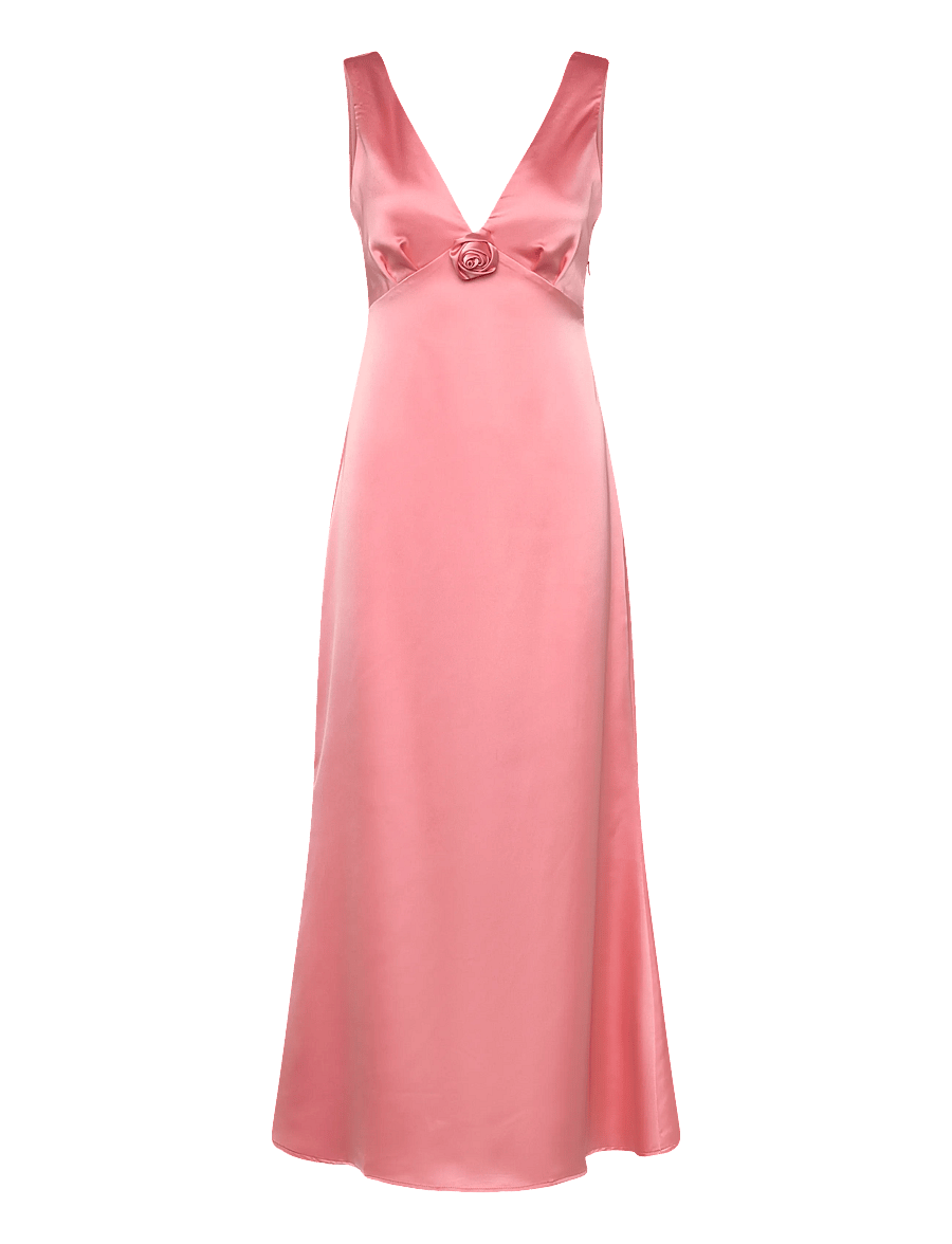 Vero Moda - VMGIANNA SL ANKLE DRESS EXP - slip dresses - living coral - 0