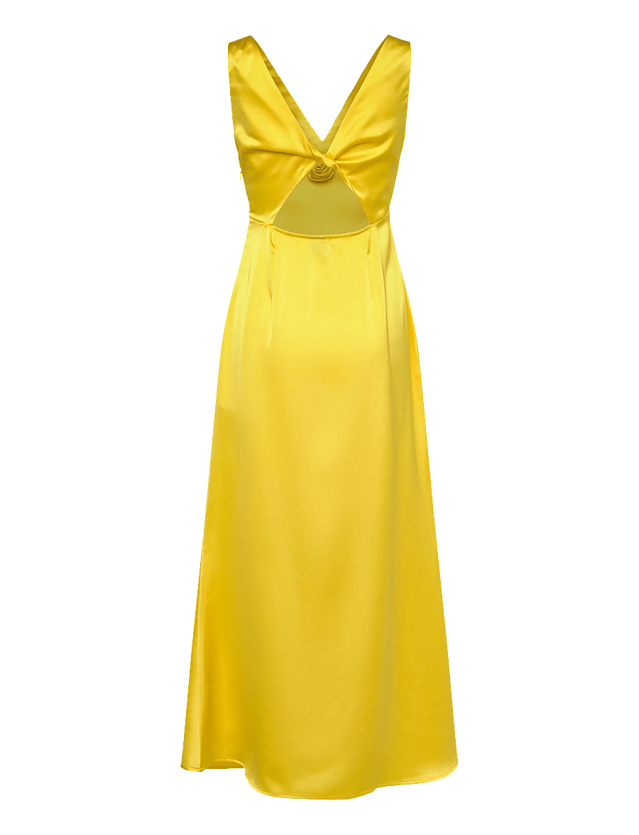 Vero Moda - VMGIANNA SL ANKLE DRESS EXP - schlupfkleider - minion yellow - 2