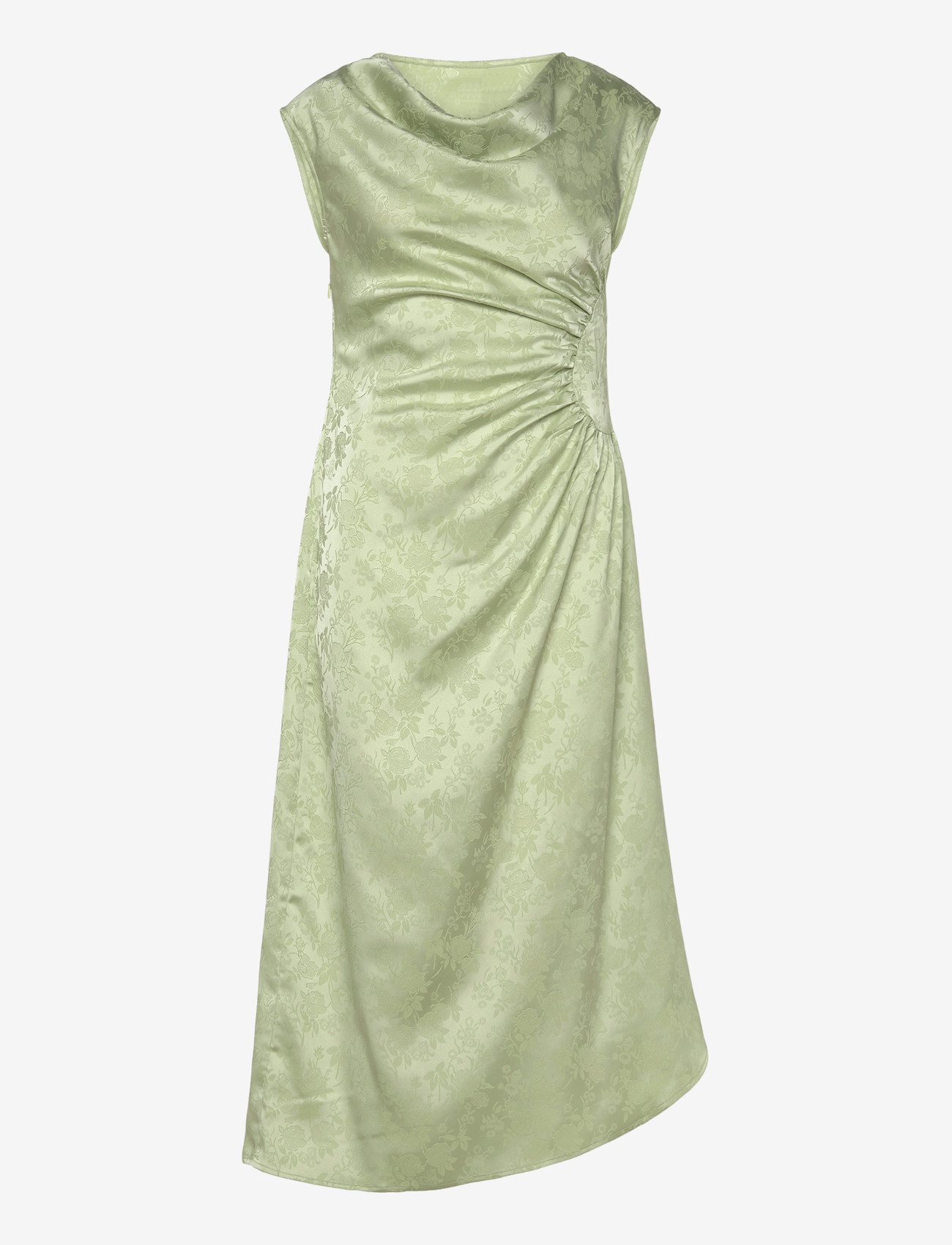 Vero Moda - VMWINNIE SL ROUCHED DRESS EXP - partykleider - celadon green - 0