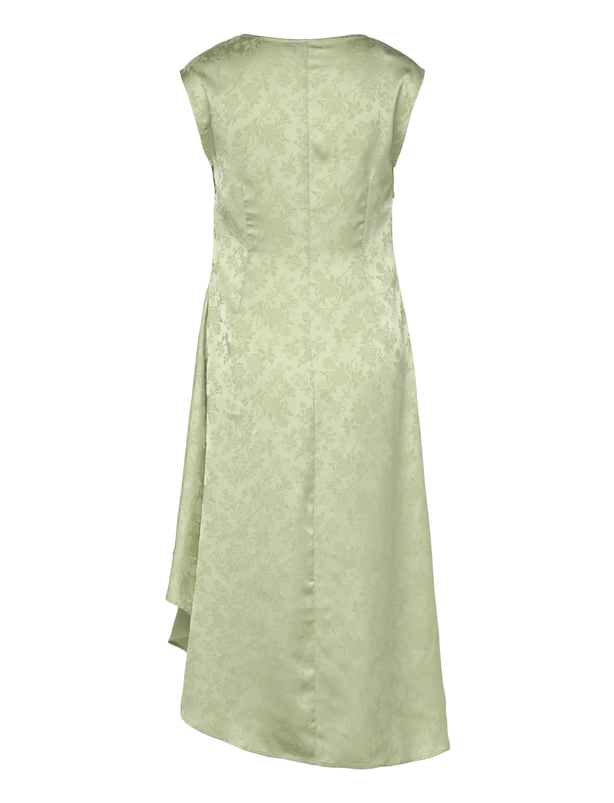 Vero Moda - VMWINNIE SL ROUCHED DRESS EXP - festkjoler - celadon green - 1