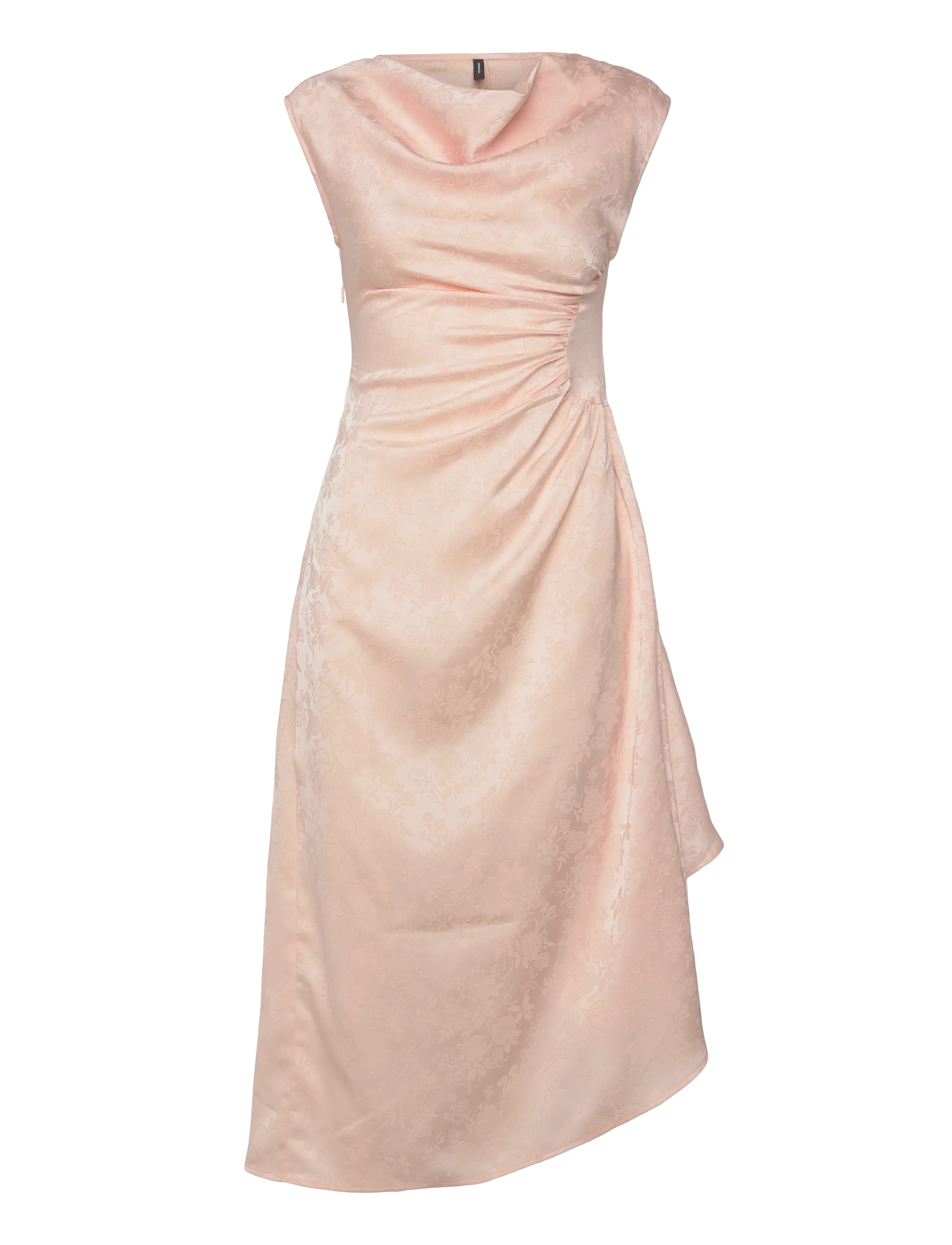 Vero Moda VMWINNIE SL ROUCHED DRESS EXP - Midi Dresses - PEARL BLUSH / pink/rose