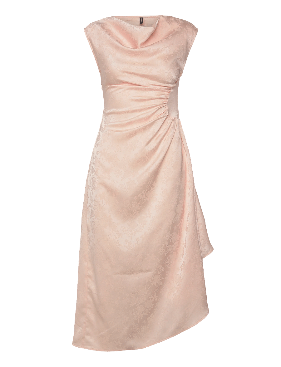Vero Moda - VMWINNIE SL ROUCHED DRESS EXP - festkjoler - pearl blush - 0