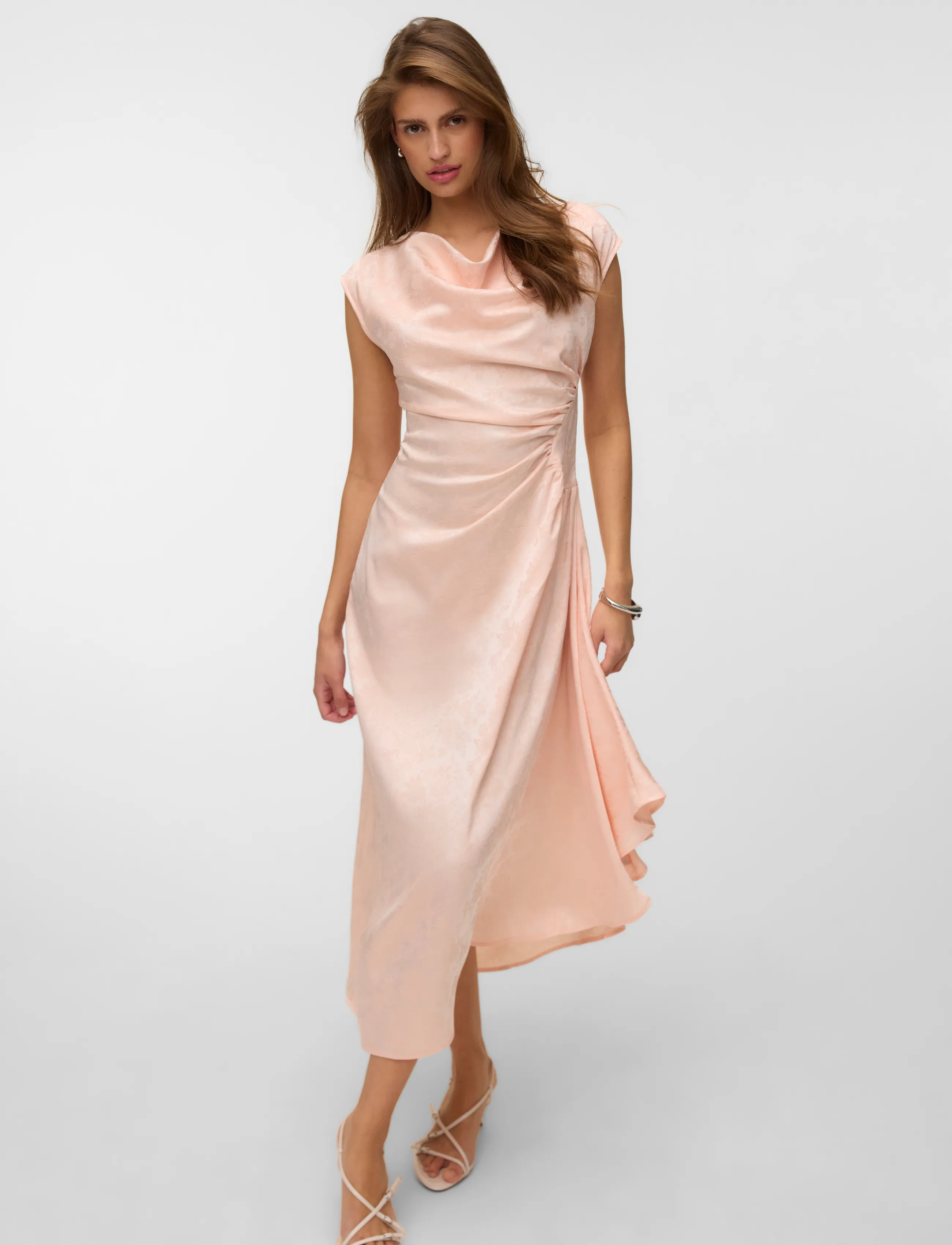 Vmwinnie Sl Rouched Dress Exp 4