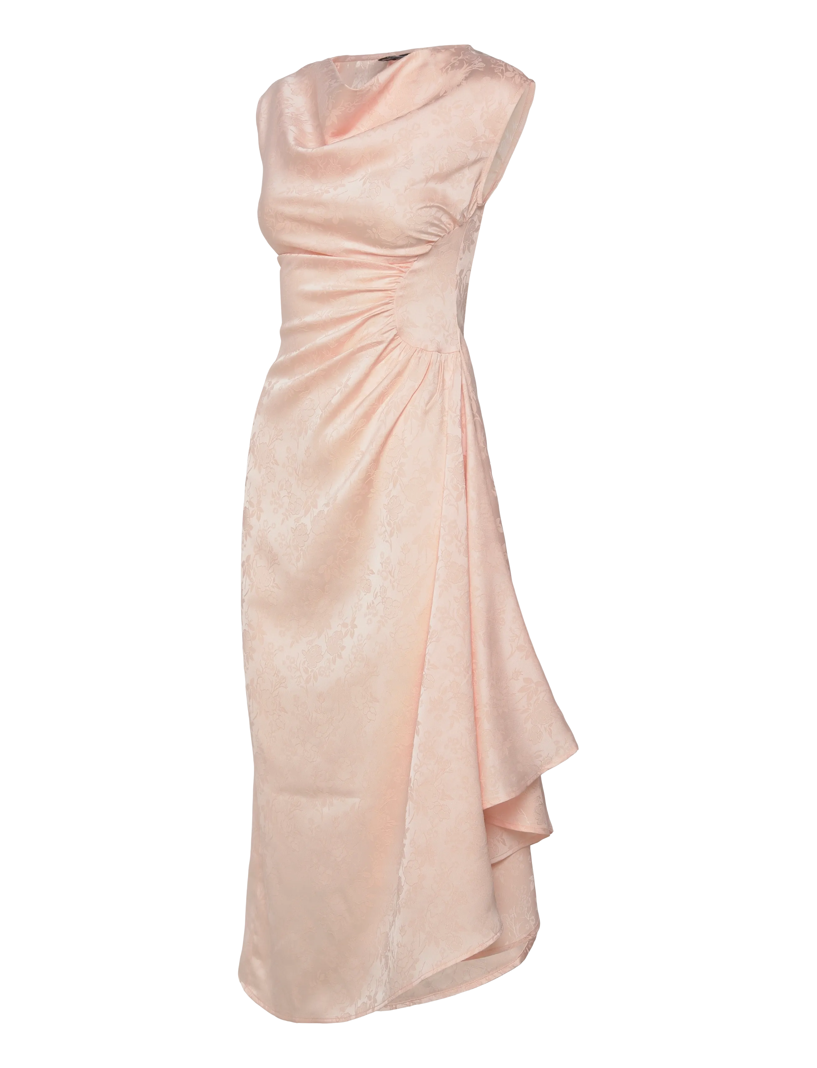 Vero Moda - VMWINNIE SL ROUCHED DRESS EXP - festkjoler - pearl blush - 2