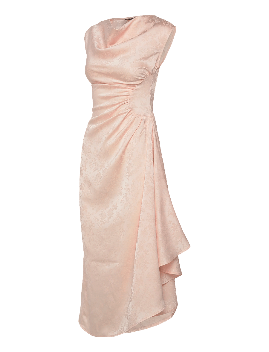 Vero Moda - VMWINNIE SL ROUCHED DRESS EXP - festkjoler - pearl blush - 2