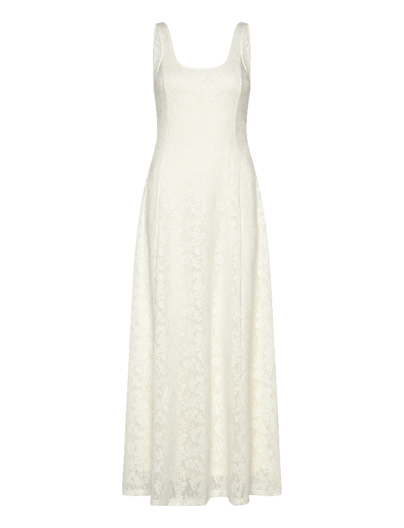 Vero Moda - VMSALINA SL LACE ANKLE DRESS EXP - pitskleidid - cloud dancer - 0
