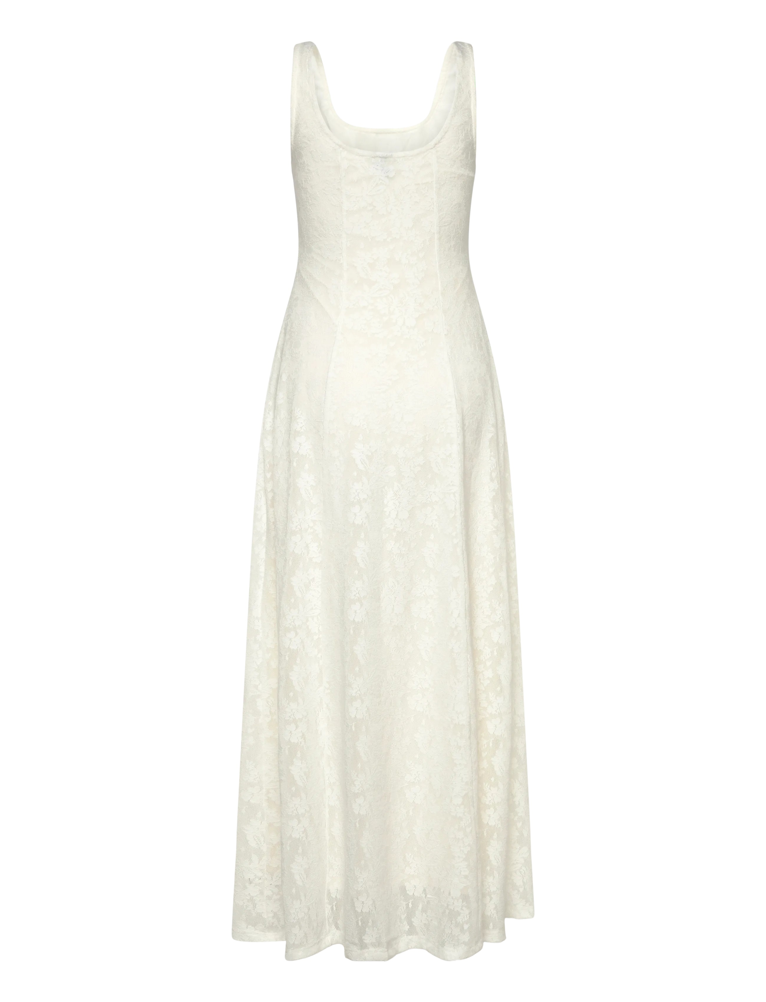 Vero Moda - VMSALINA SL LACE ANKLE DRESS EXP - kanten jurken - cloud dancer - 1