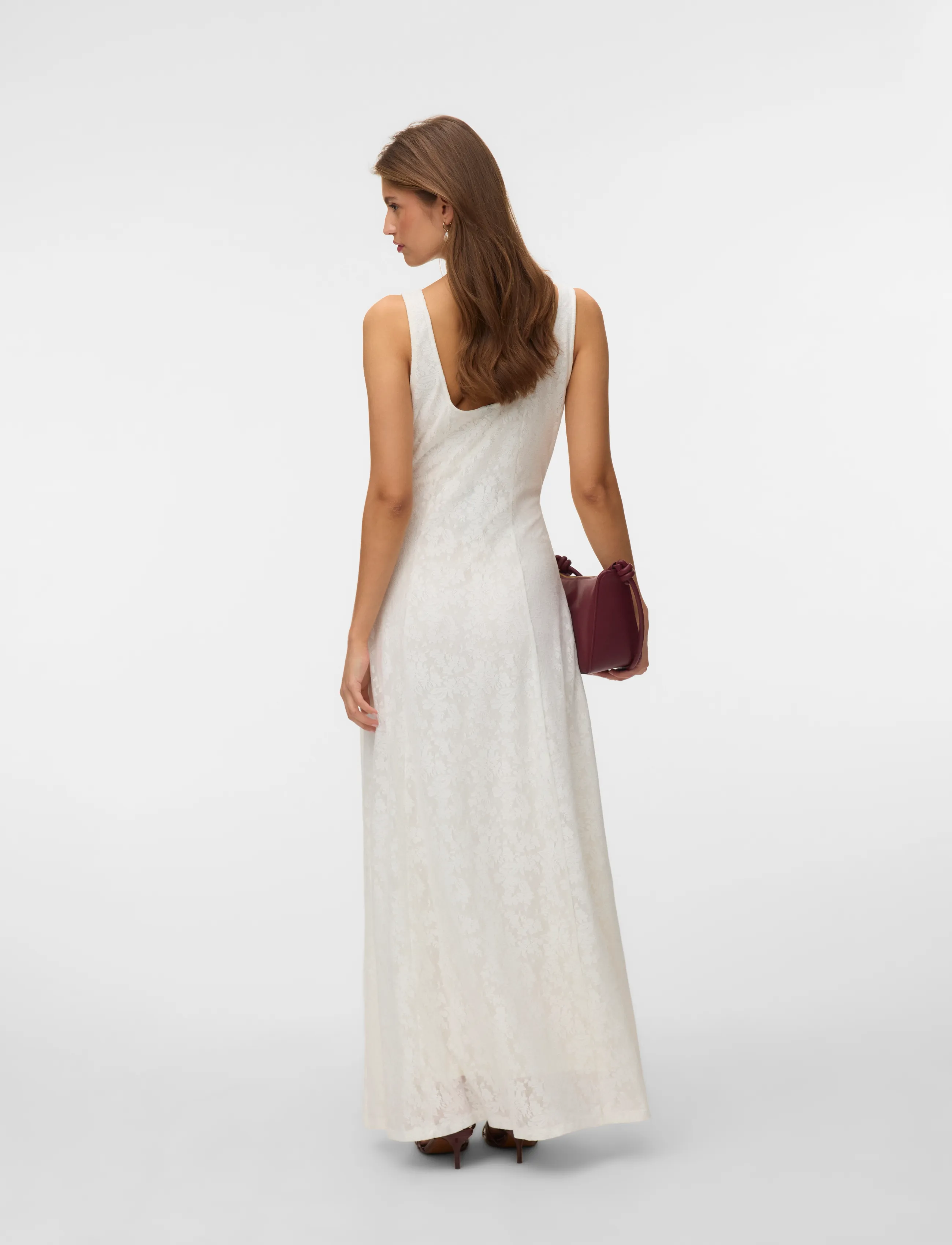 Vero Moda - VMSALINA SL LACE ANKLE DRESS EXP - lace dresses - cloud dancer - 3