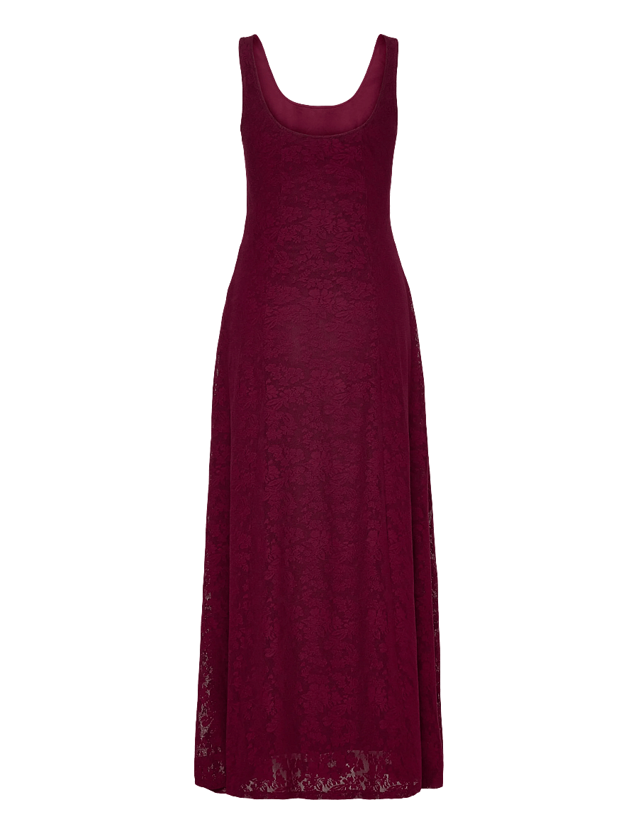 Vero Moda - VMSALINA SL LACE ANKLE DRESS EXP - blondekjoler - purple potion - 1