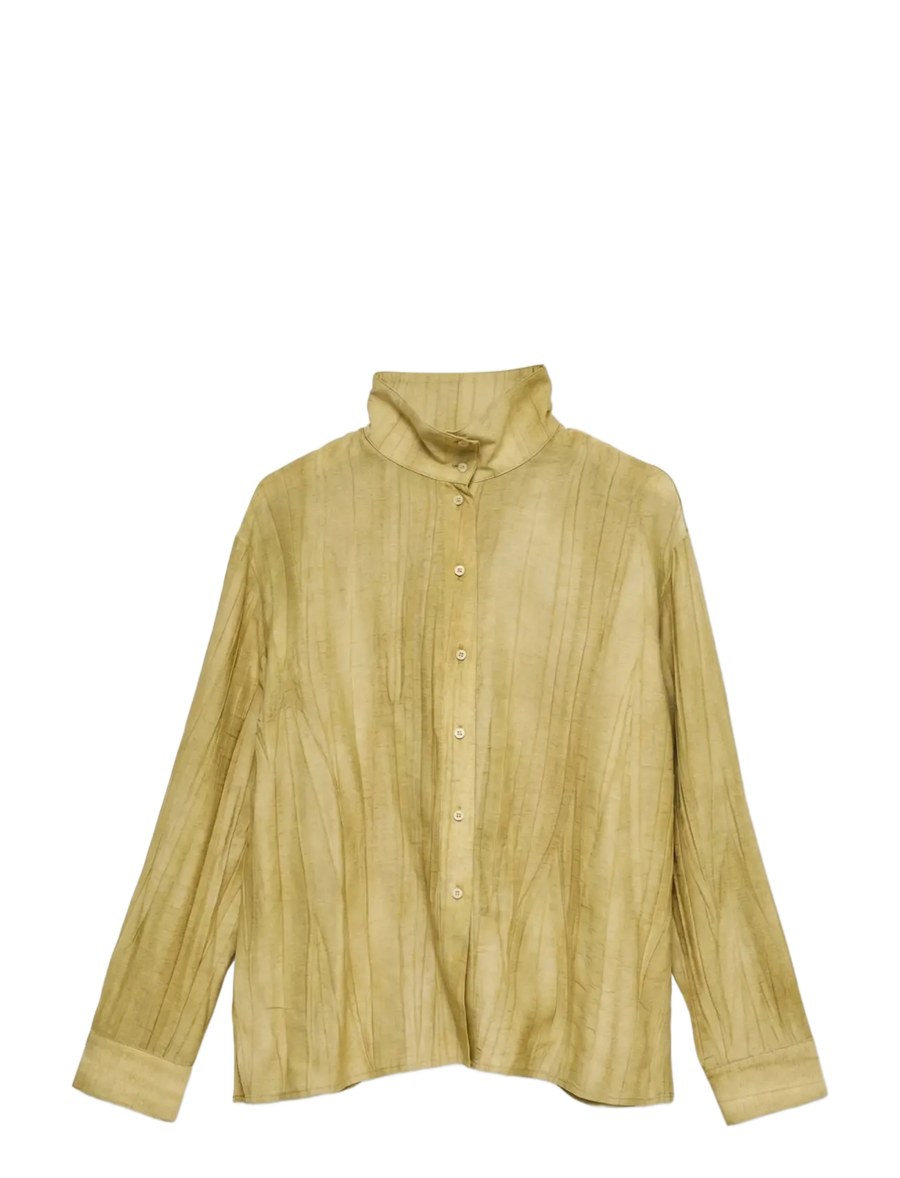 Vero Moda AWJAGTVEJ LS HIGH NECK SHIRT VIP - Hemden - ANTIQUE GOLD / gold