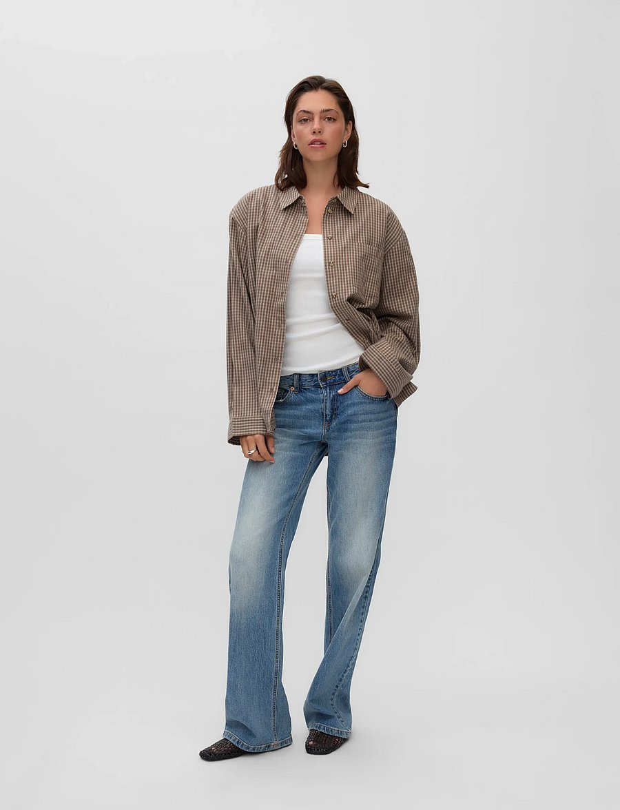 Vero Moda - AWFREDERIKSBERG LS SHIRT VIP - långärmade skjortor - toffee - 0