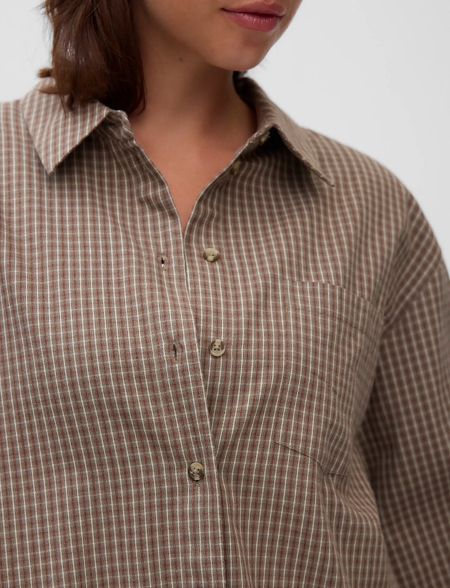 Vero Moda - AWFREDERIKSBERG LS SHIRT VIP - långärmade skjortor - toffee - 5