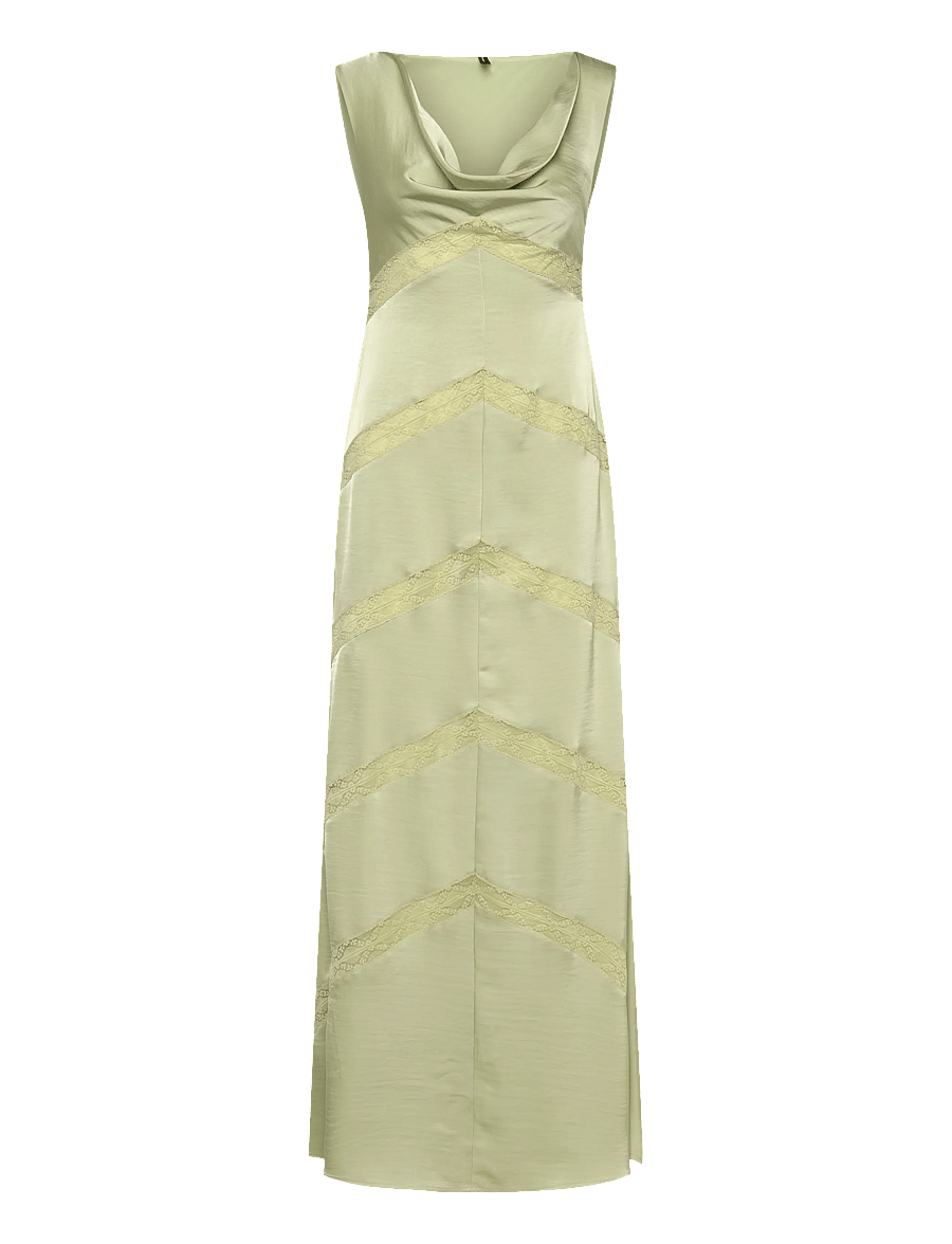 Vero Moda - VMCARO SL LACE DETAIL MAXI DRESS WVN EXP - maxikleider - celadon green - 0
