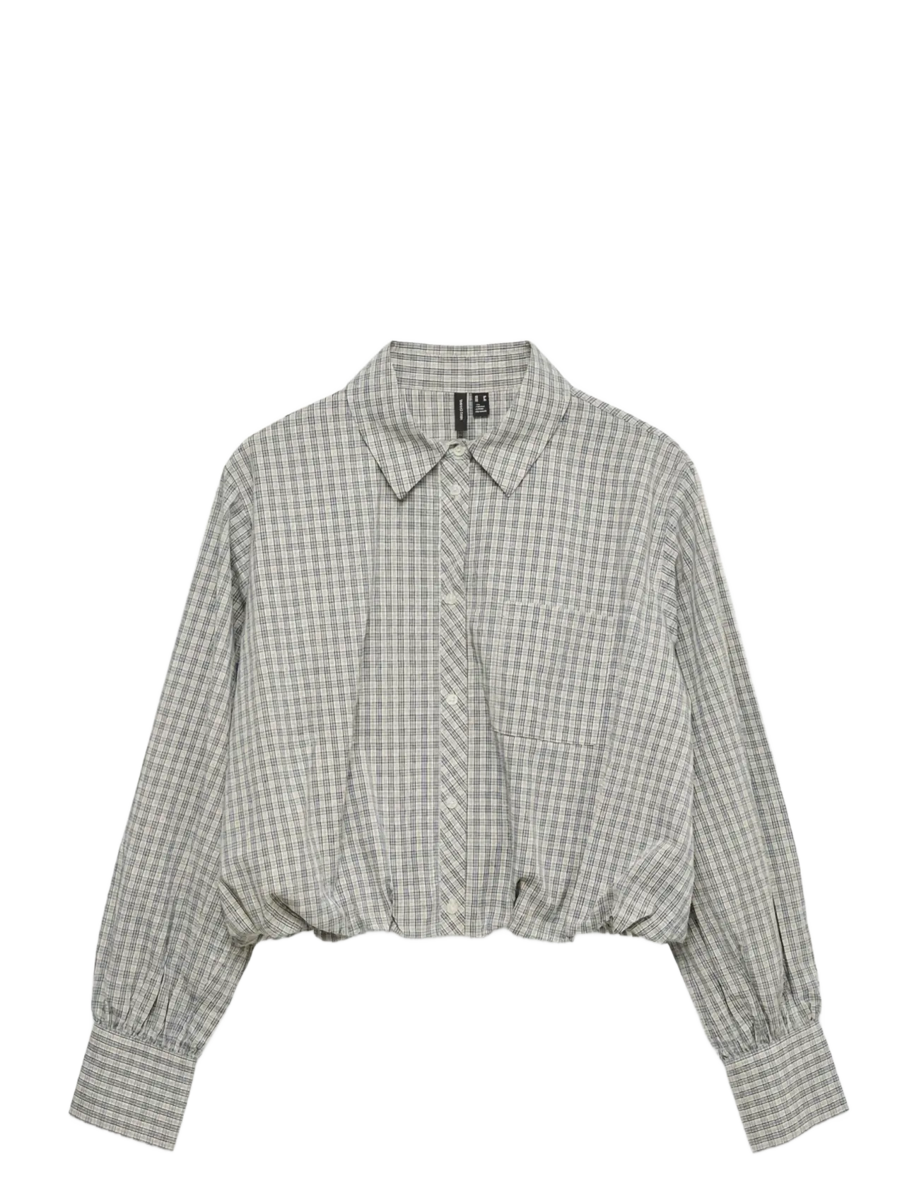 Vero Moda VMMOND LS CHECK SHIRT WVN RET - Langærmede skjorter - OATMEAL / beige