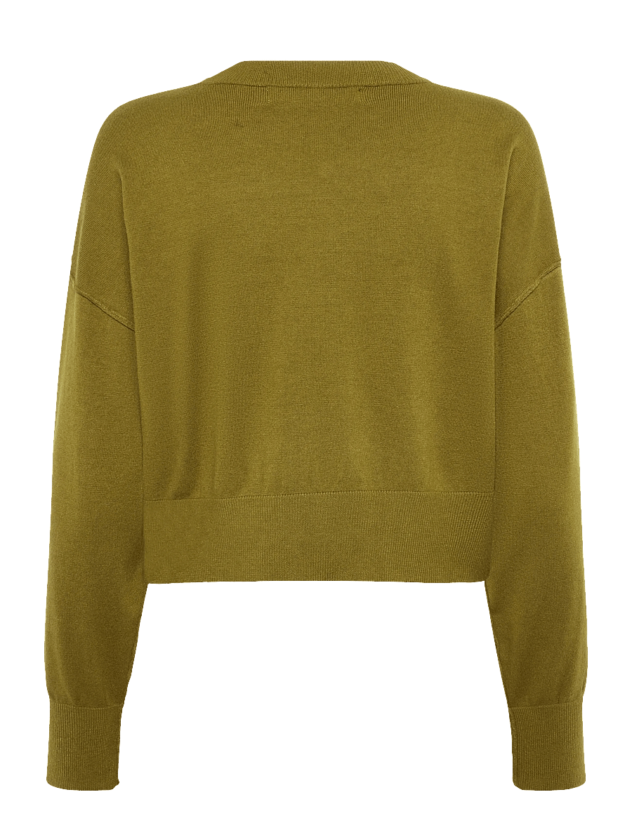 Vero Moda - VMJANE LS O-NECK PIPING PULLOVER TS - pullover - fir green - 1