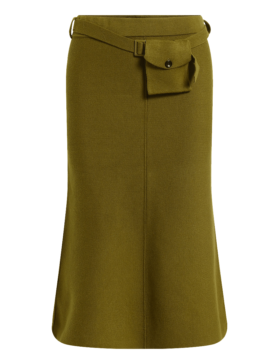 Vero Moda - VMJANE NW POCKET CALF SKIRT TS - stickade kjolar - fir green - 0
