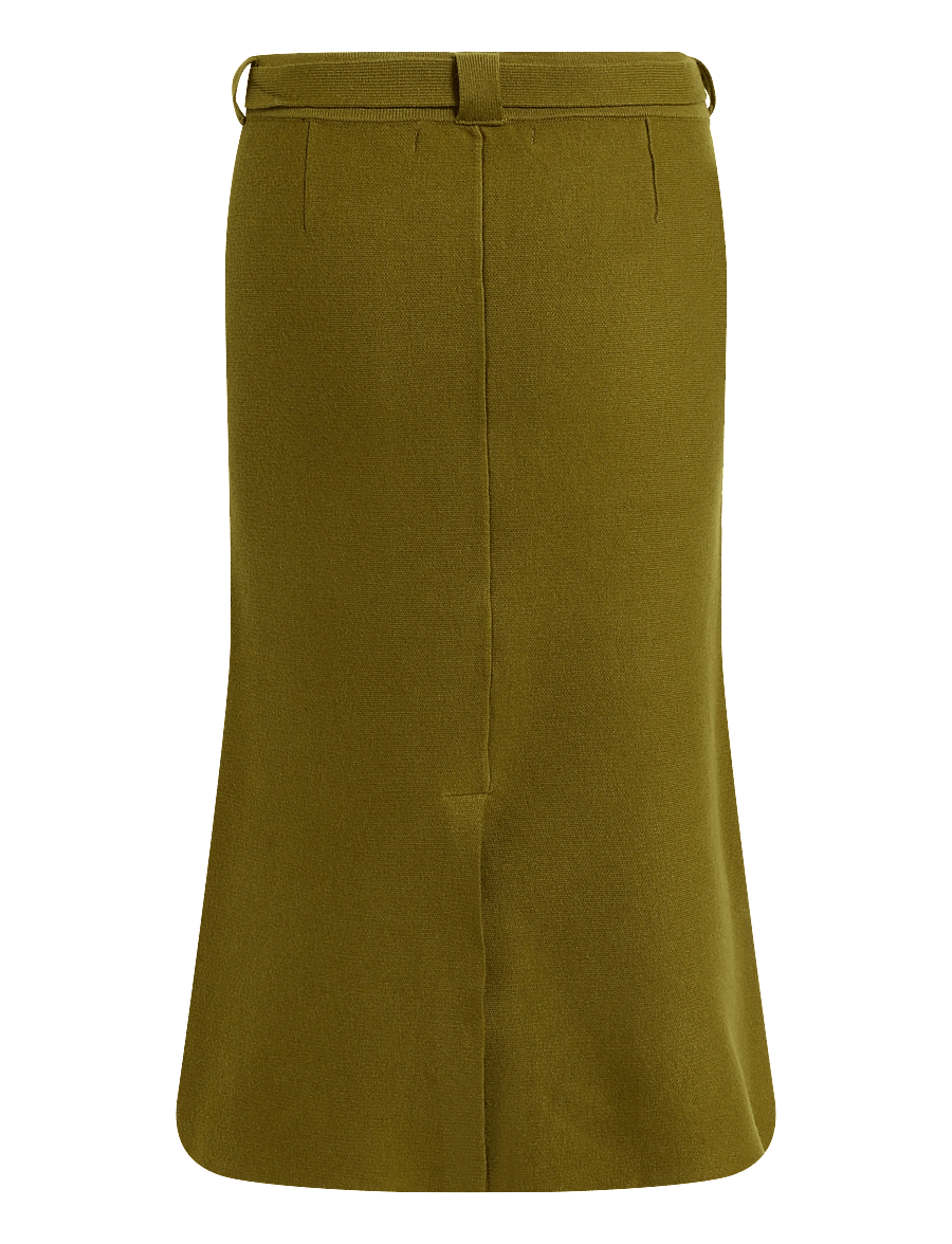 Vero Moda - VMJANE NW POCKET CALF SKIRT TS - stickade kjolar - fir green - 1