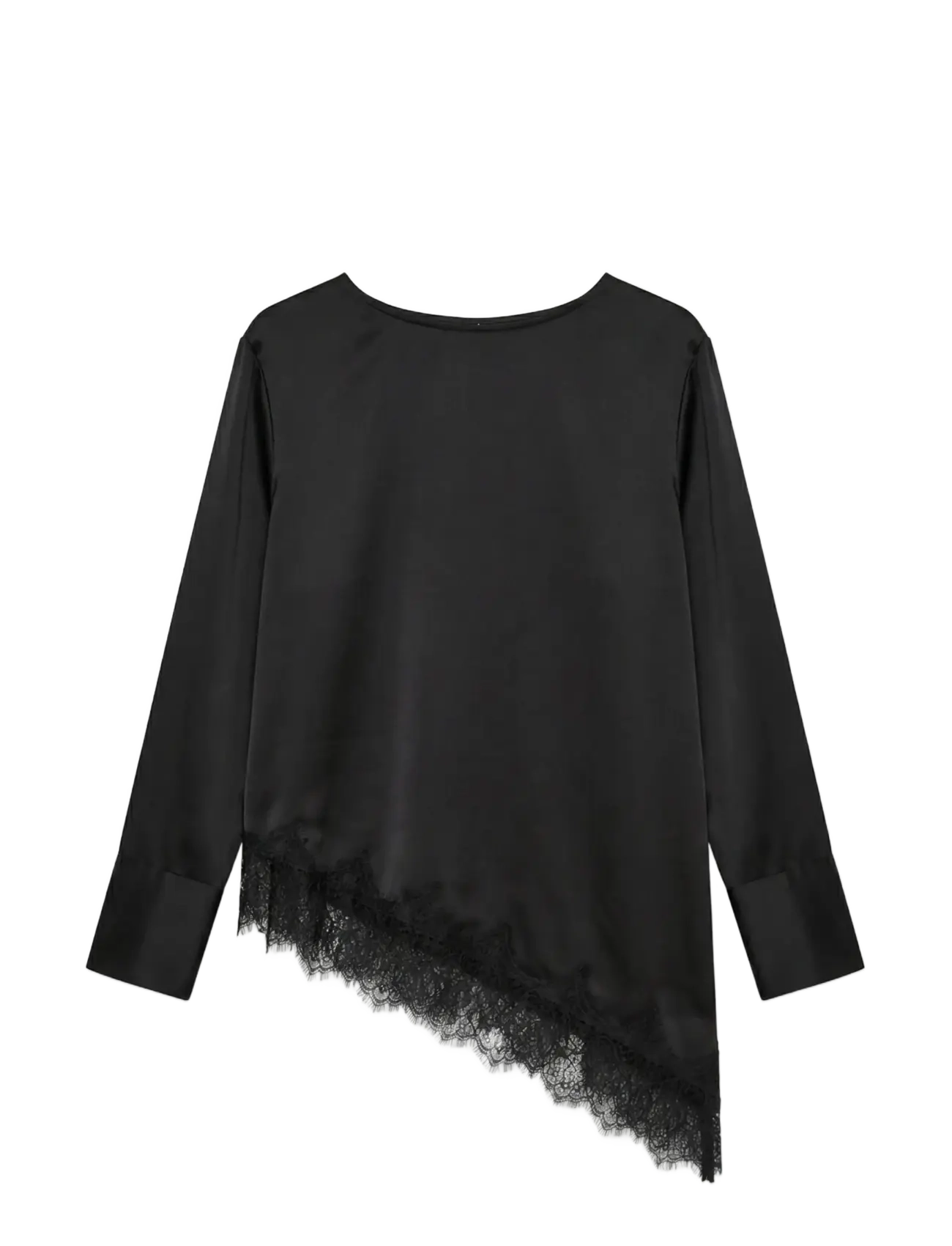 Vero Moda VMJULIANNE LS LACE TOP WVN - Mode trends - BLACK / black