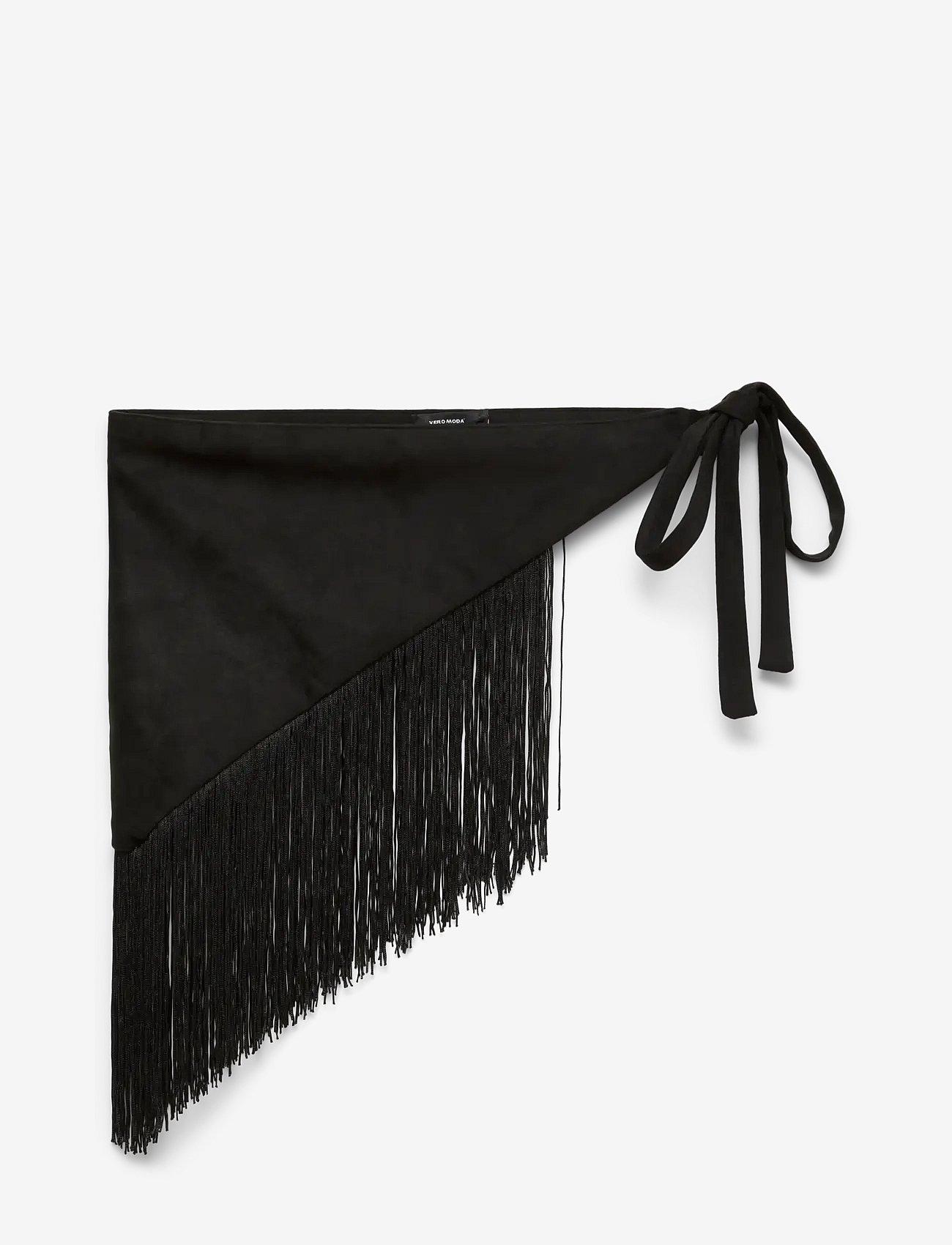Vero Moda Vmgabriella Fringe Triangle Scarf - Black - ONE SIZE