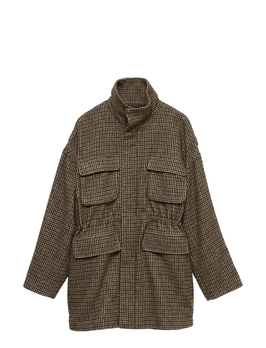 Vero Moda - AWVAERNEDAMSVEJ LS HIGH NECK JACKET VIP - winterjacken - chocolate lab - 0