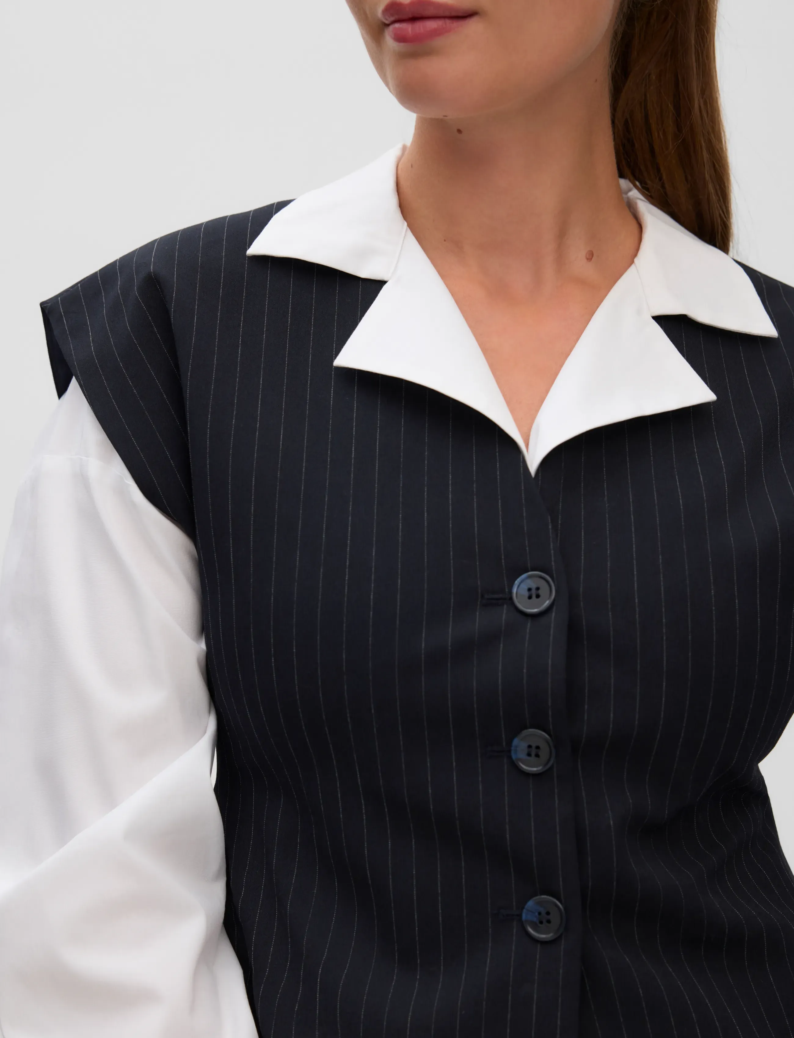 Vero Moda - VMALINA SL WAISTCOAT VIP - navy blazer - 5