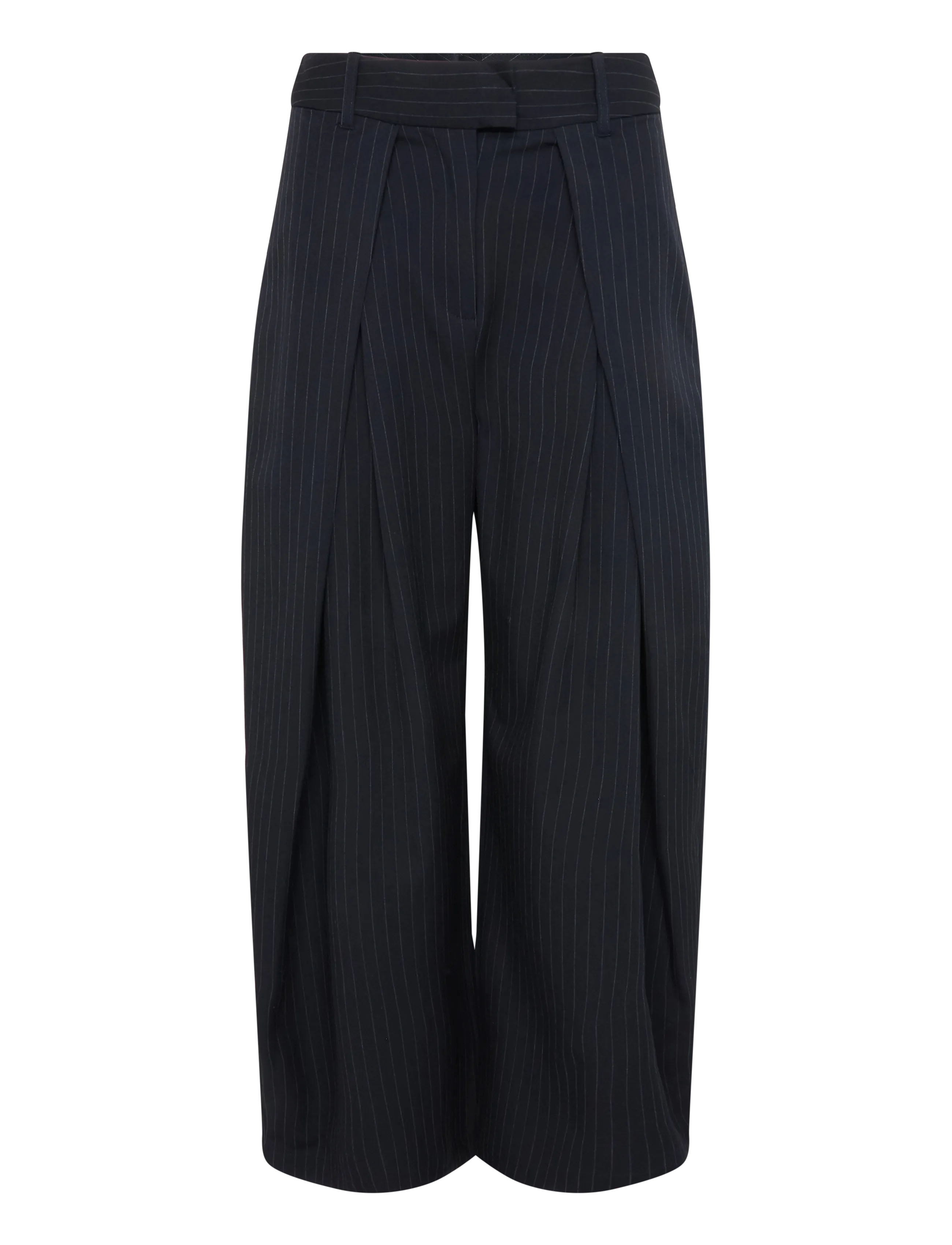 Vero Moda VMALINA MW WIDE PLEATED PANT VIP - Vero Moda - NAVY BLAZER / navy