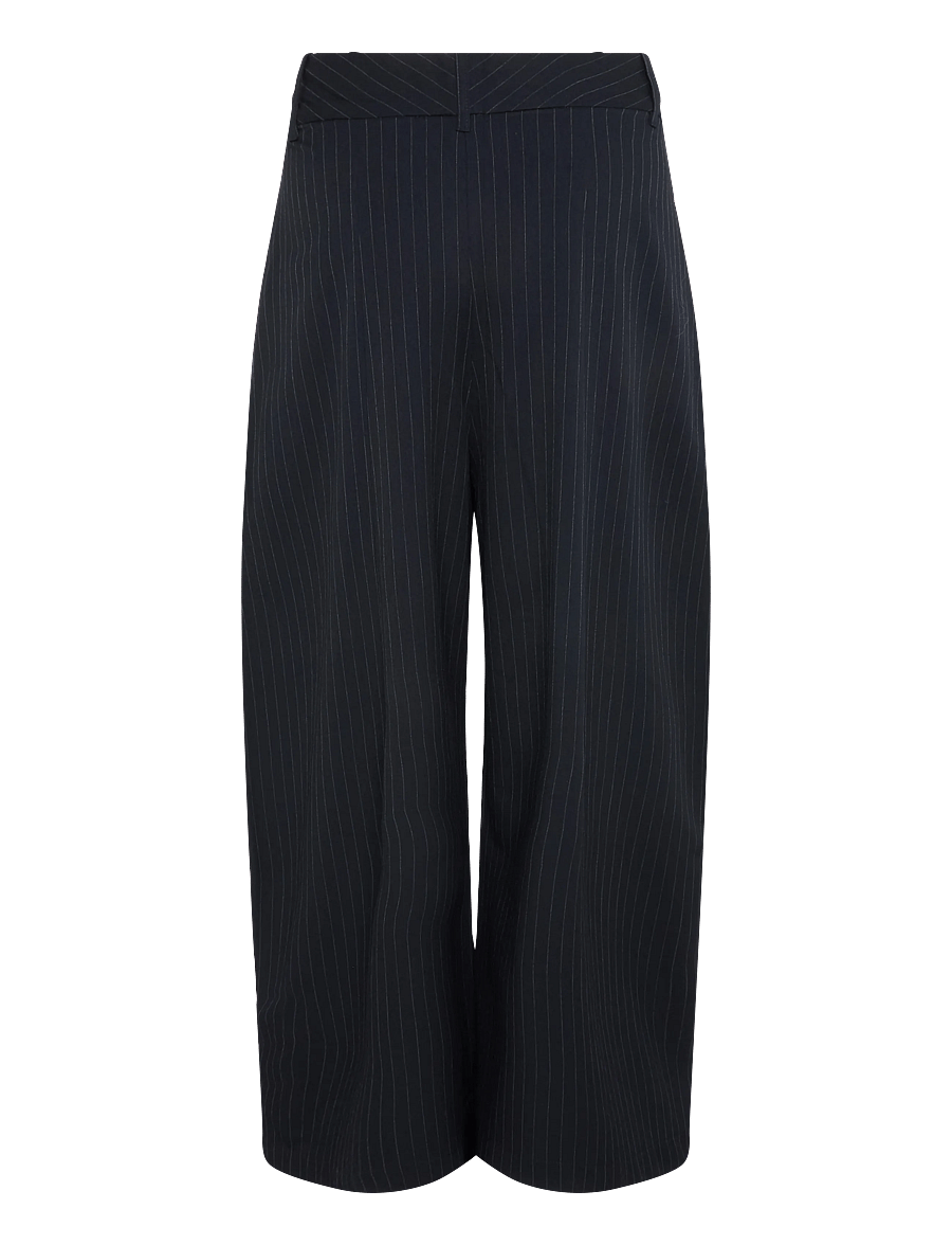 Vero Moda - VMALINA MW WIDE PLEATED PANT VIP - habitbukser - navy blazer - 1